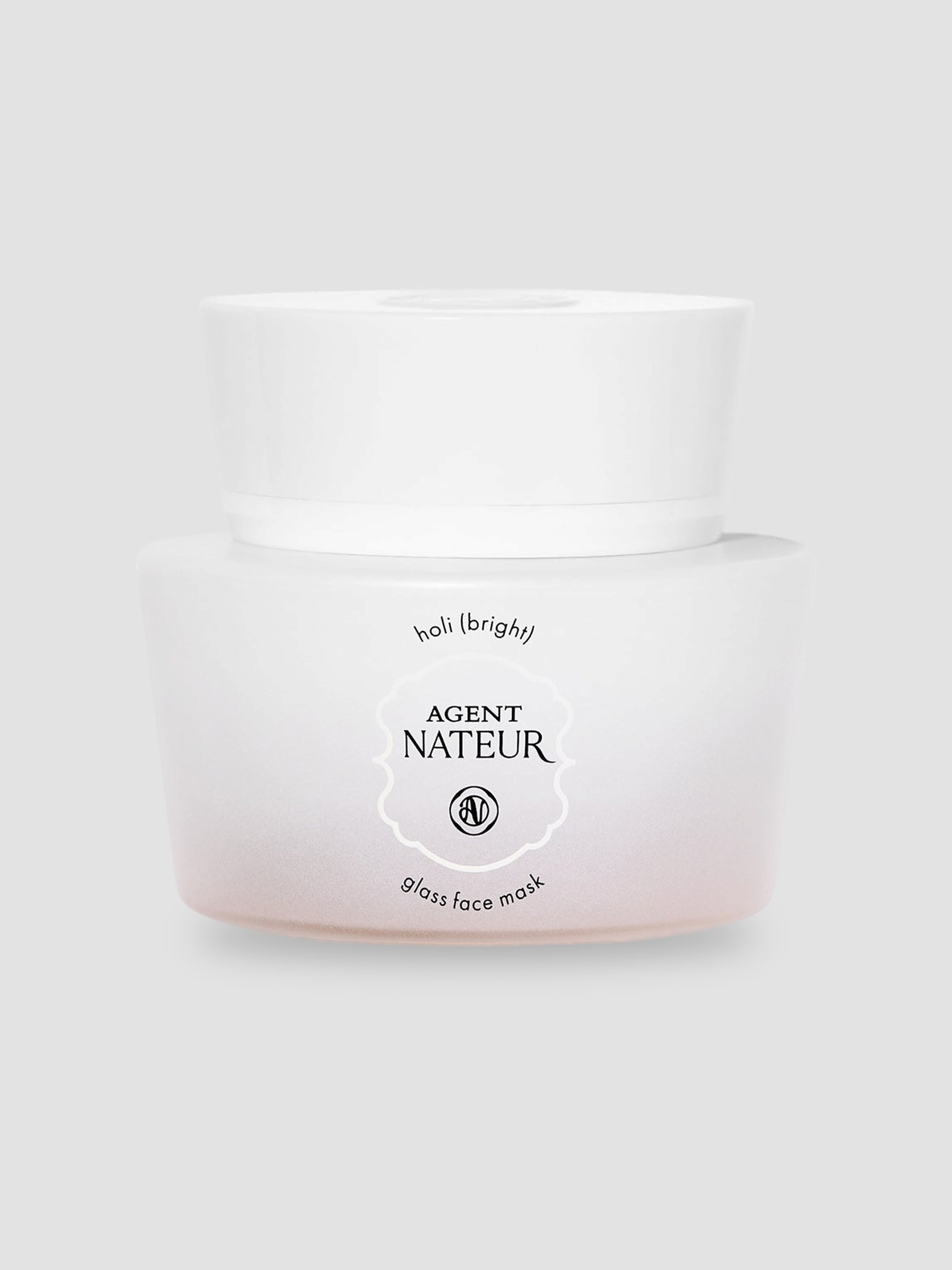 Agent Nateur Holi (Bright) Glass Face Mask in colorless.