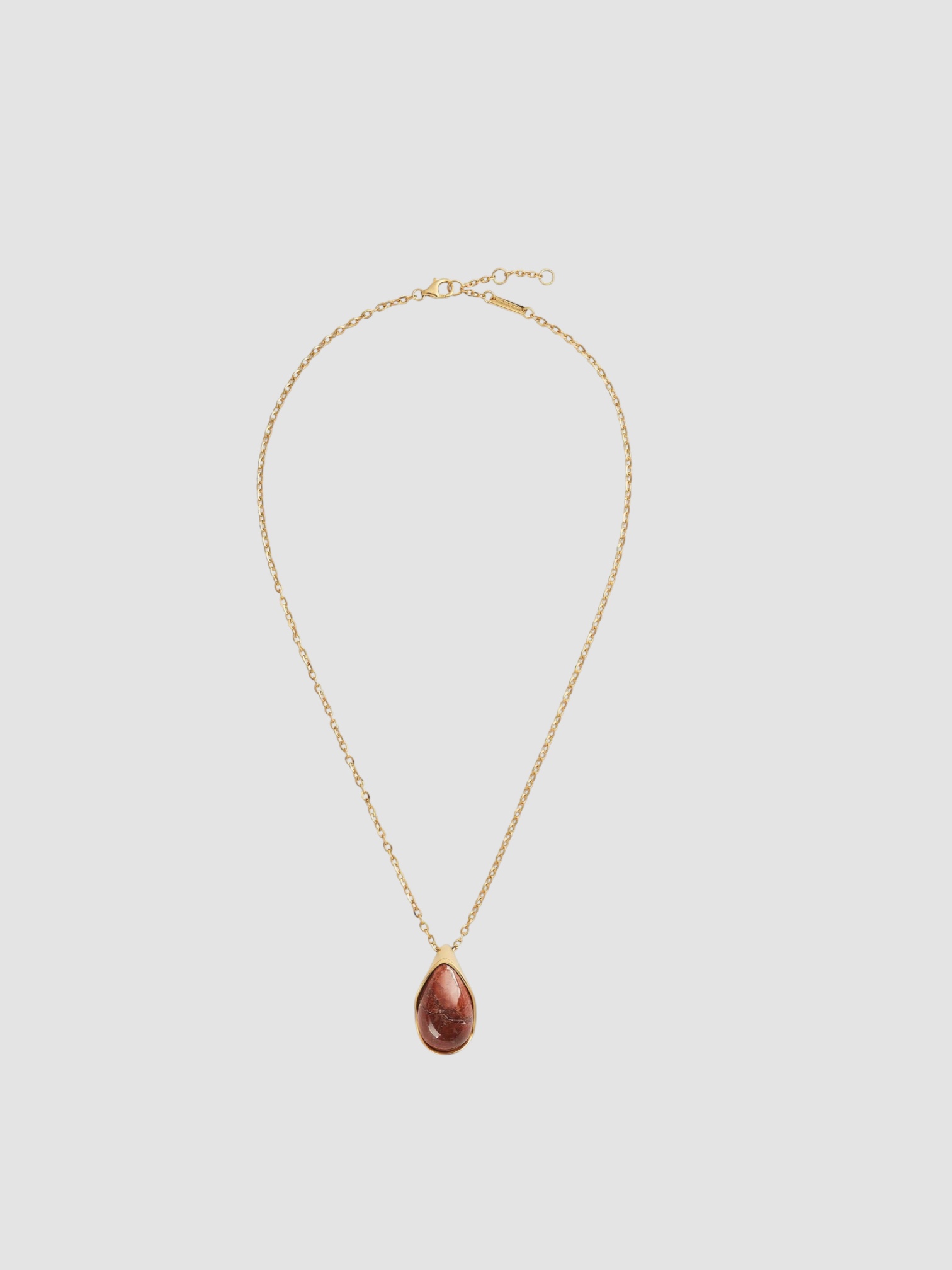 Bottega Veneta Drop Marble Pendant Necklace in amber.