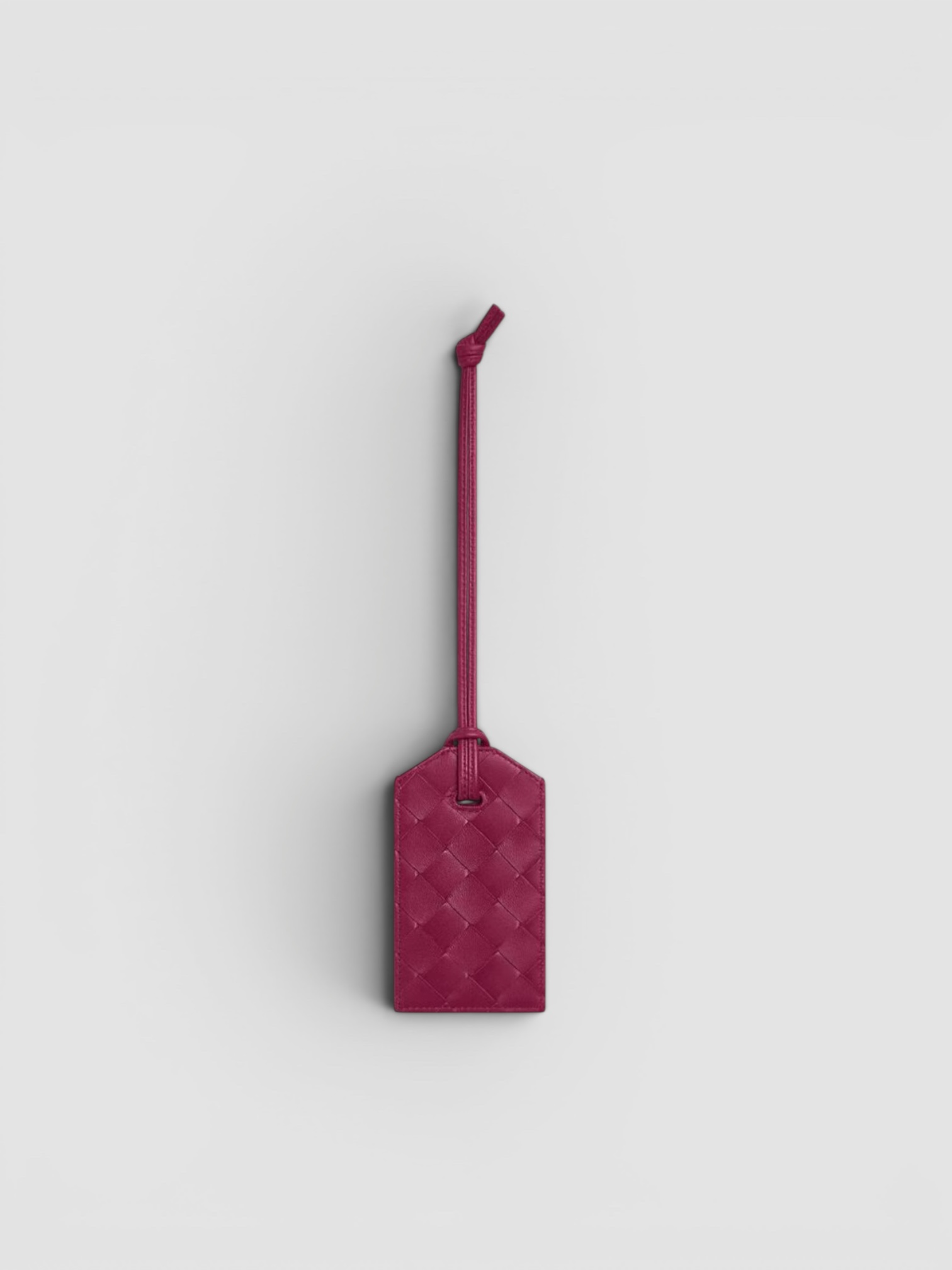 Bottega Veneta Getaway Tag Holder in barolo.