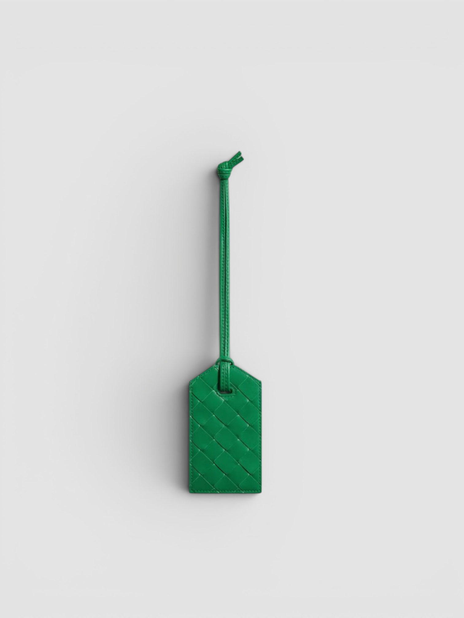 Bottega Veneta Getaway Tag Holder in parakeet.