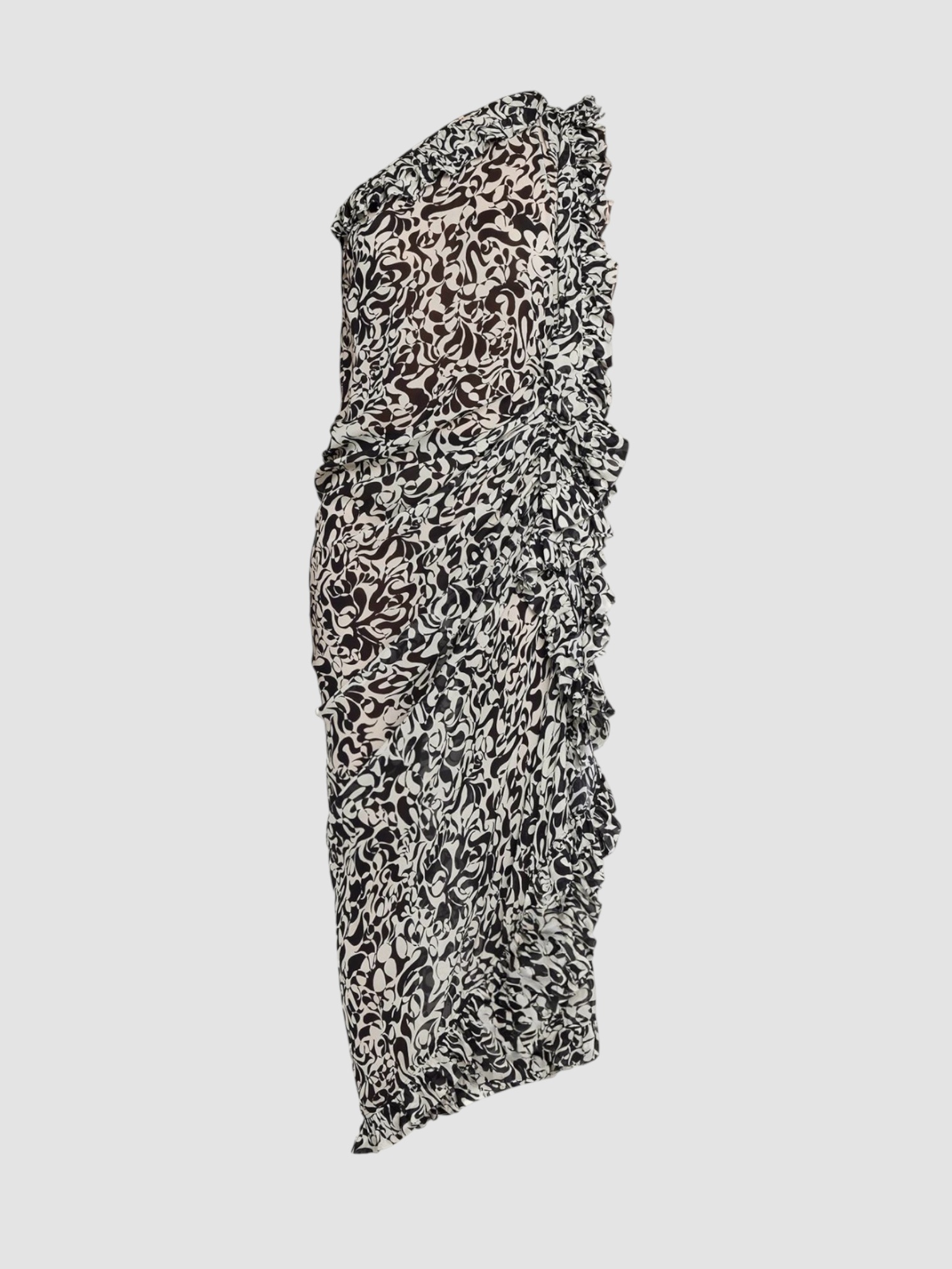 Dries Van Noten Dina Dress in black/cream. Styled by Sharon Lombardo for FDV Concierge.