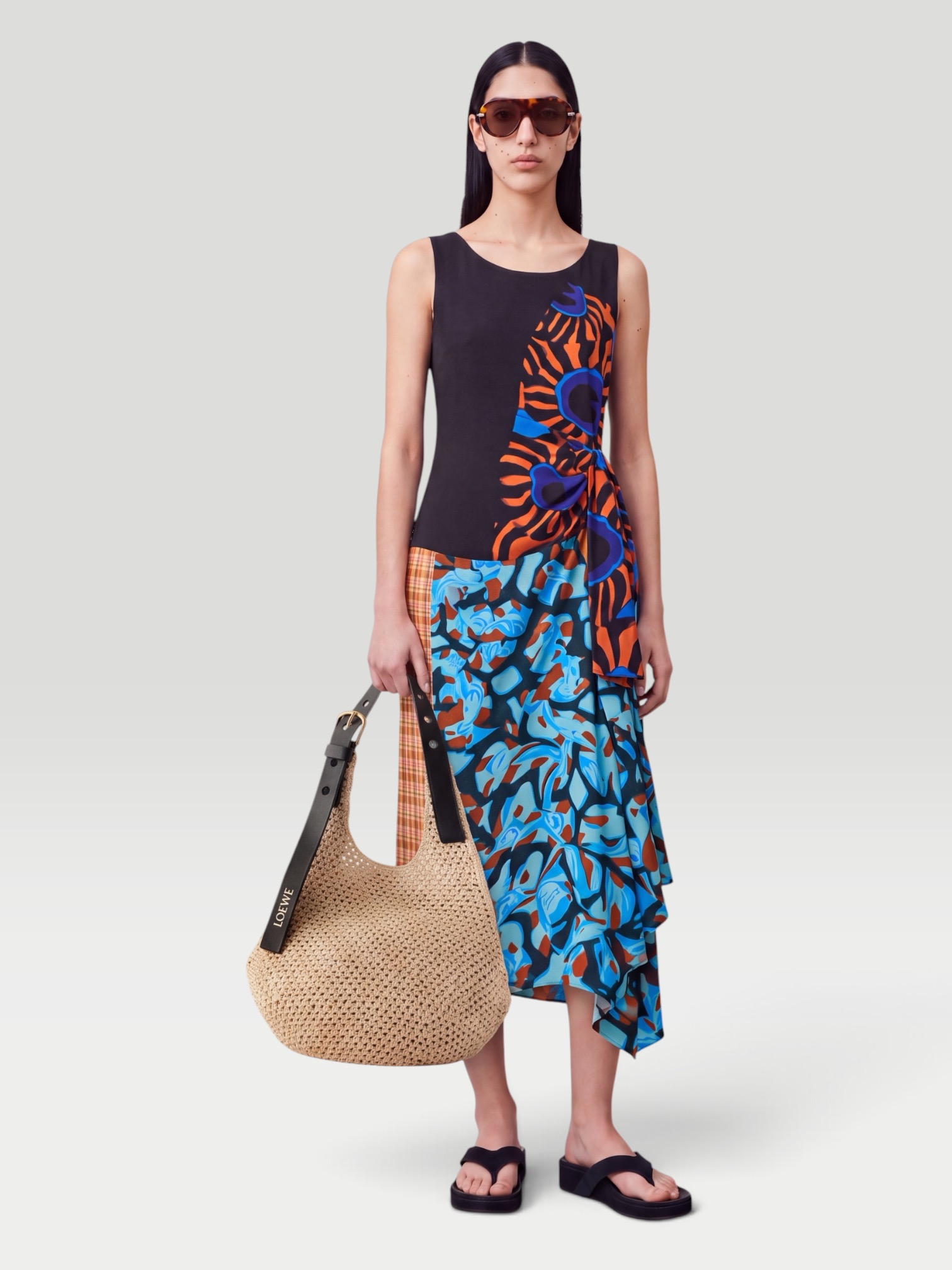 Dries Van Noten Dropps Crepe Midi Dress. Styled by Sharon Lombardo for FDV Concierge.