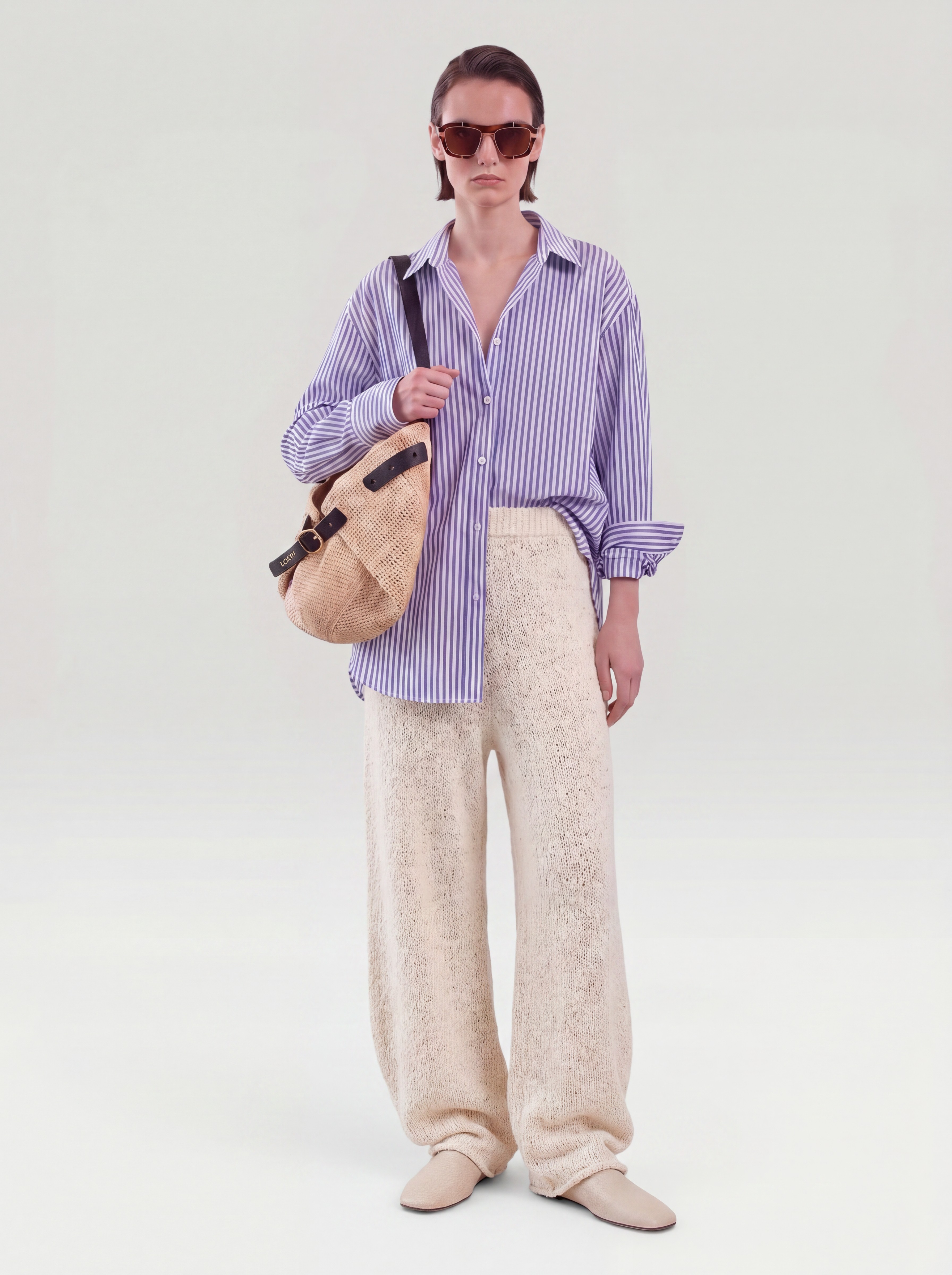 Helsa Janize Knit Pant in canvas.