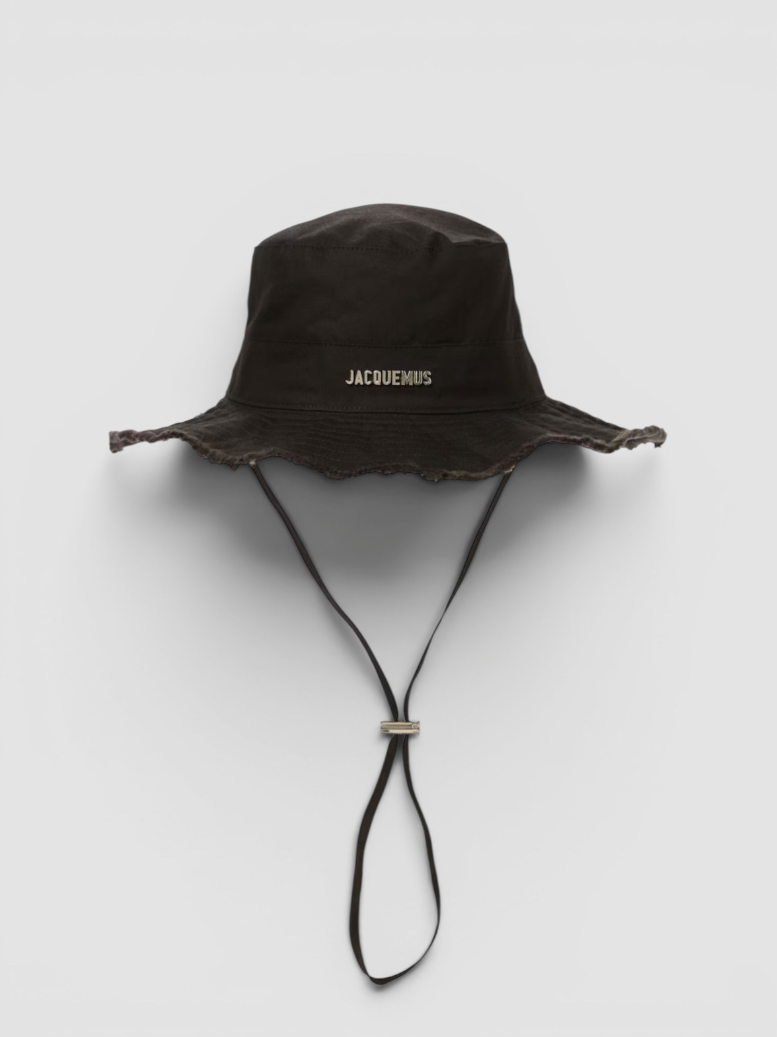 Jacquemus Le Bob Artichaut Bucket Hat in black.