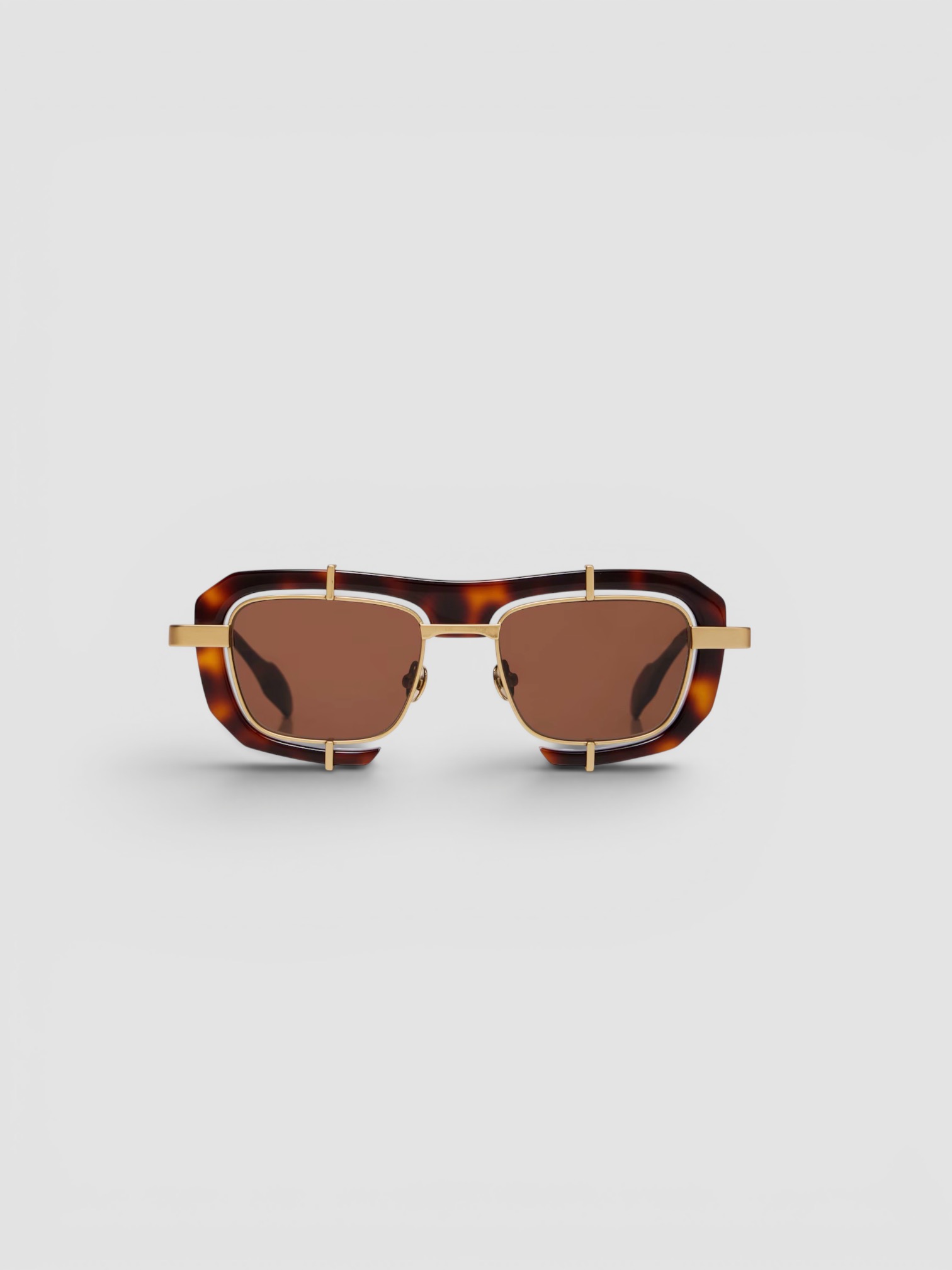JW Anderson Rectangular Sunglasses in brown tortoiseshell.
