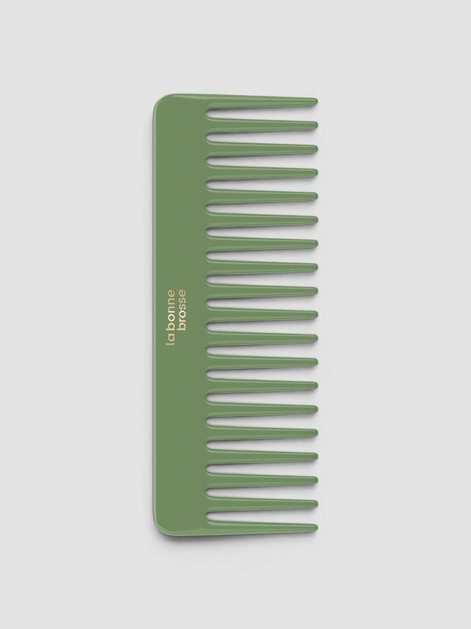La Bonne Brosse The Large Detangling Comb in green.