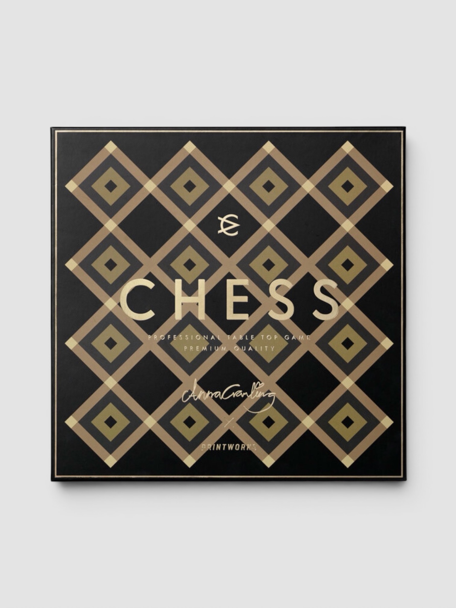 Printworks Anna Cramling Edition Chess in black.