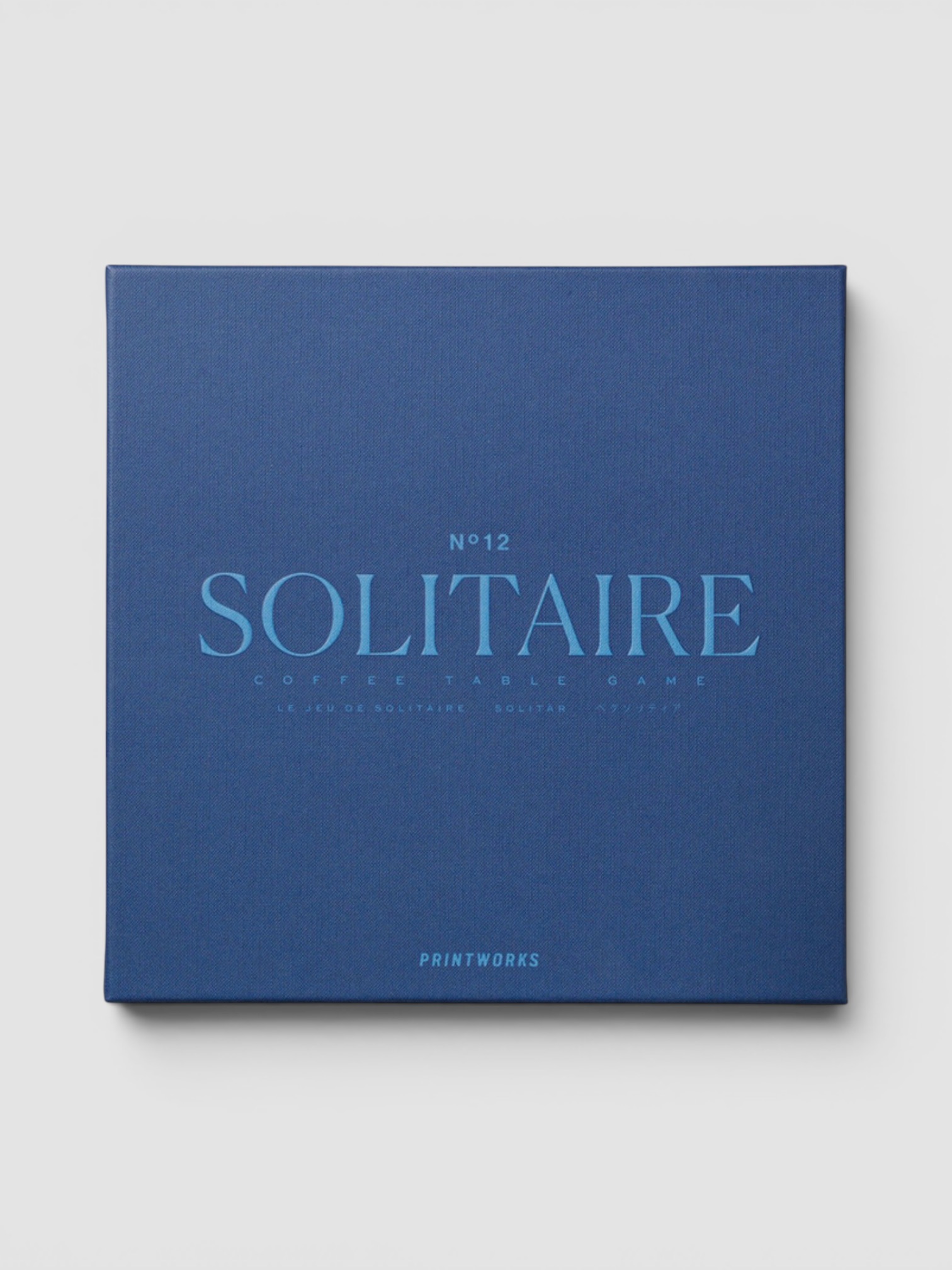 Printworks Classic Solitaire Game Set in blue.