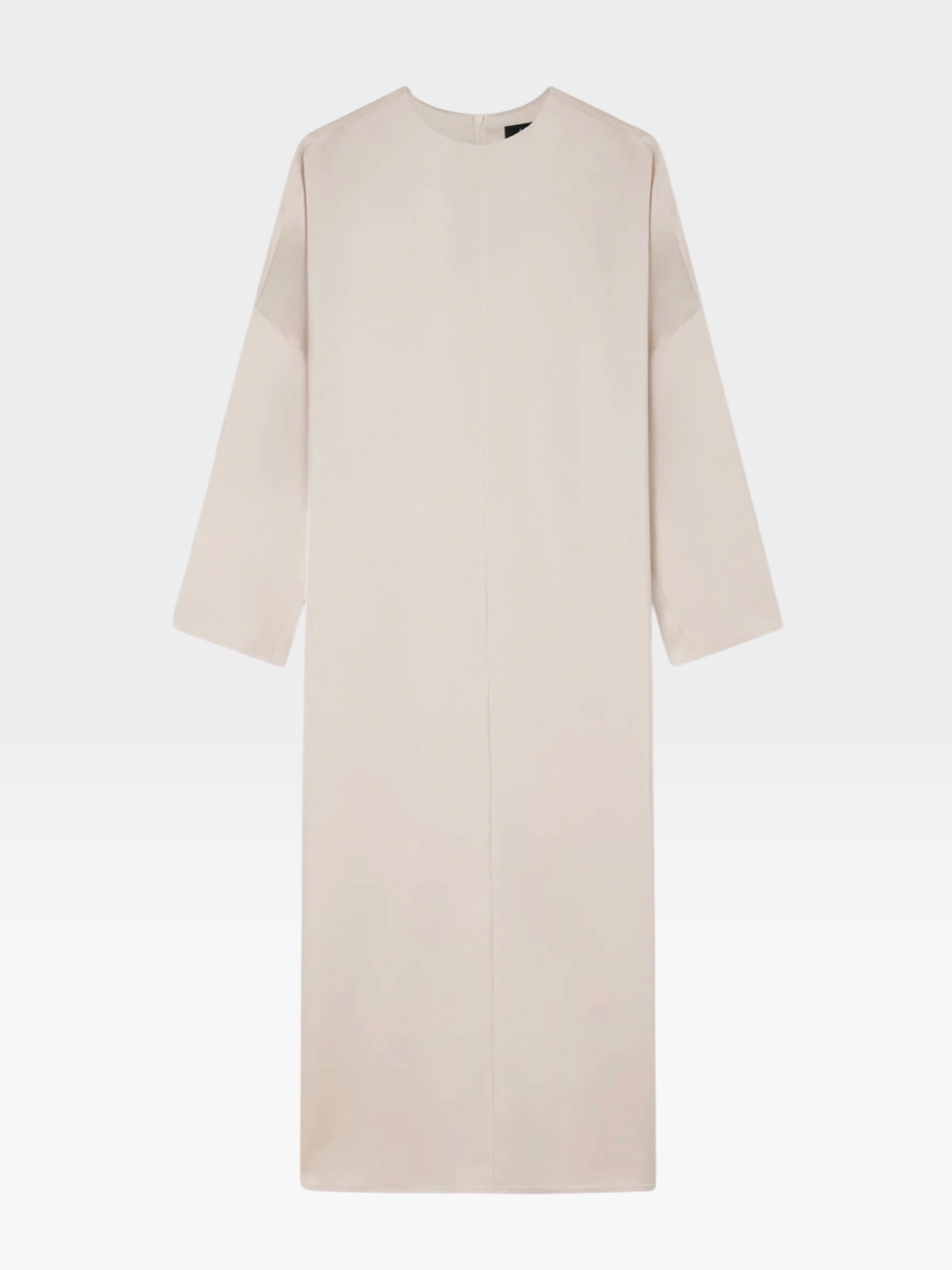 A.Emery The Sisco Dress in oyster, worn with Bottega Veneta Salsa Thong. Styled by Sharon Lombardo for FDV Concierge.