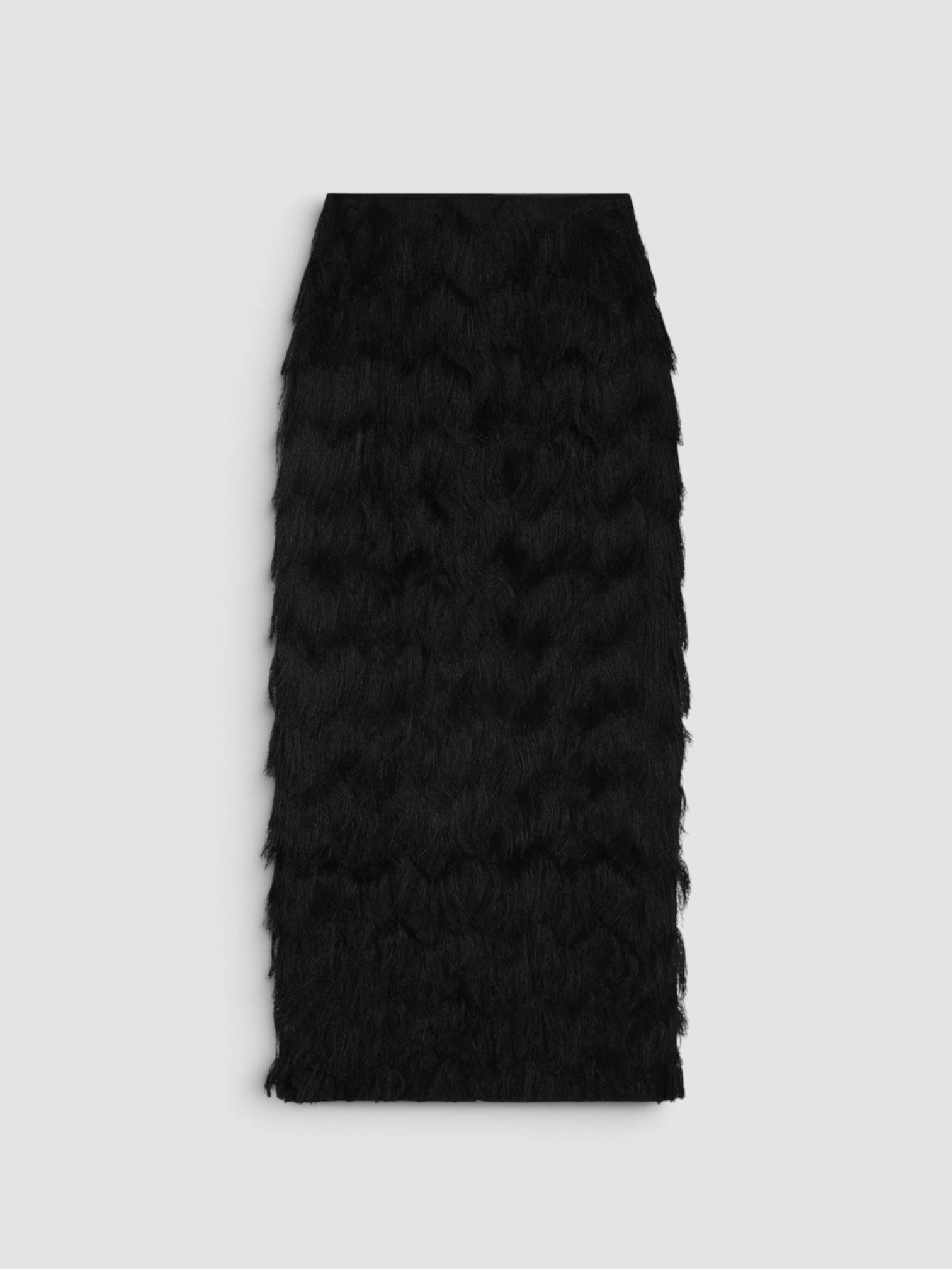 A.Emery The Innes Skirt in black fringe. Styled by Sharon Lombardo for FDV Concierge.