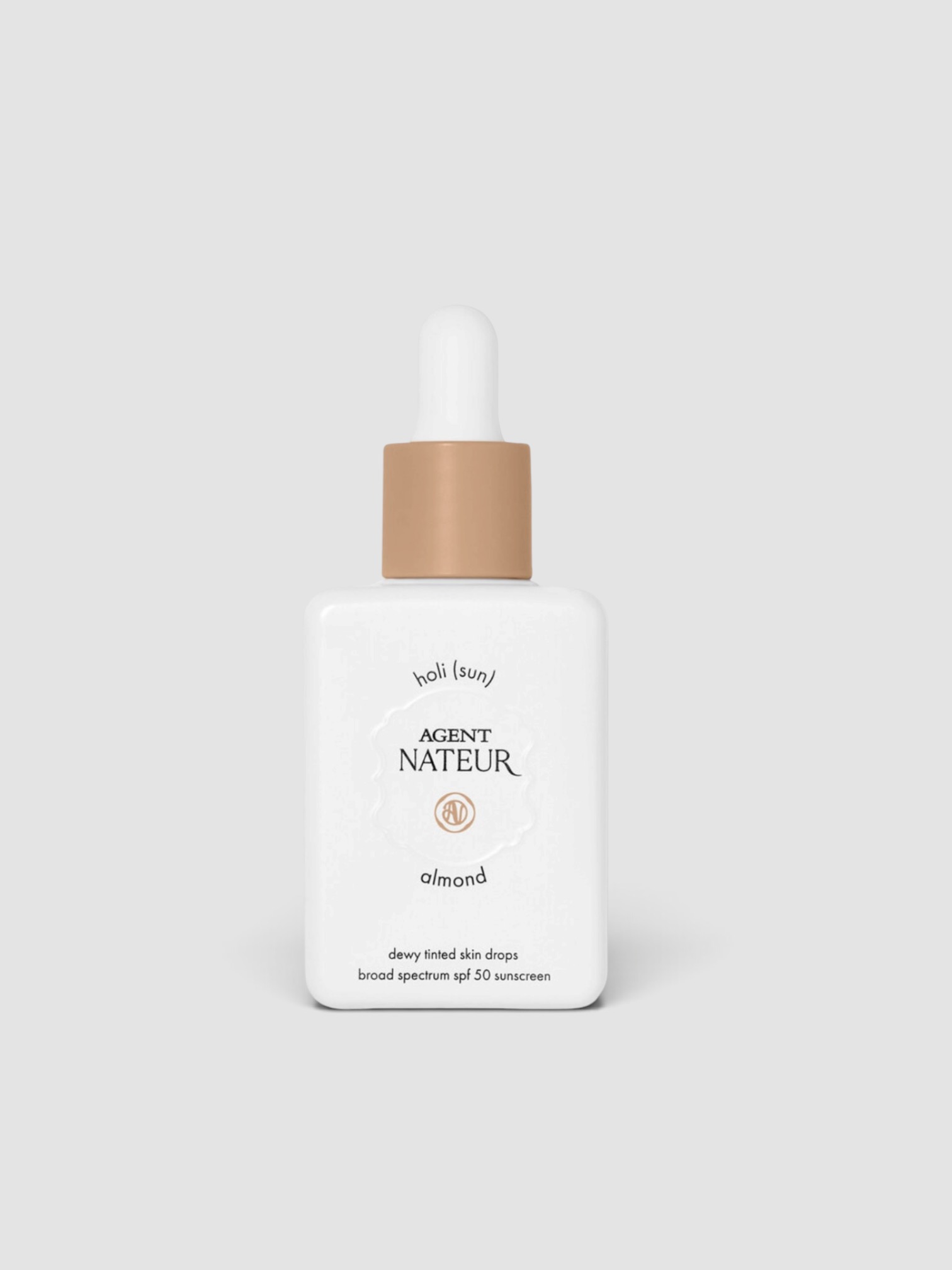 Agent Nateur Holi (sun) Dewy Tinted Serum in almond.