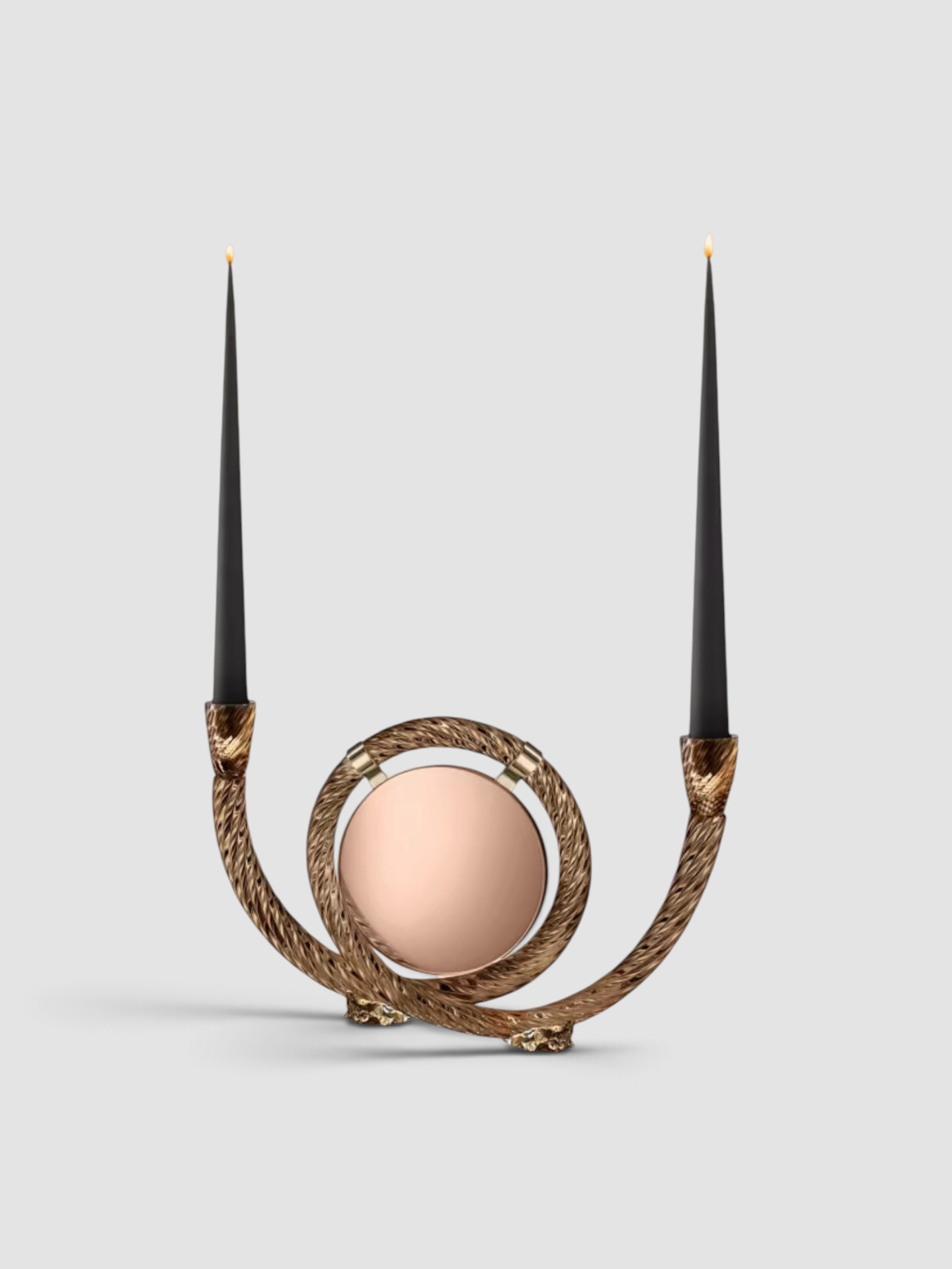Aina Kari x Giovanni Botticelli Studio San Marco Mirroring Candle Holder in coffee.