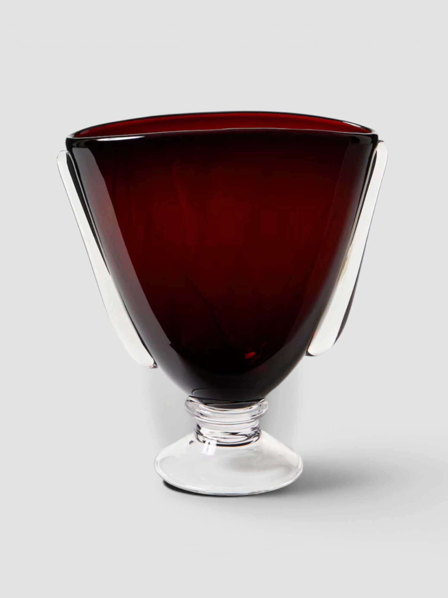 Akua Objects Karl Glass Vase in red.