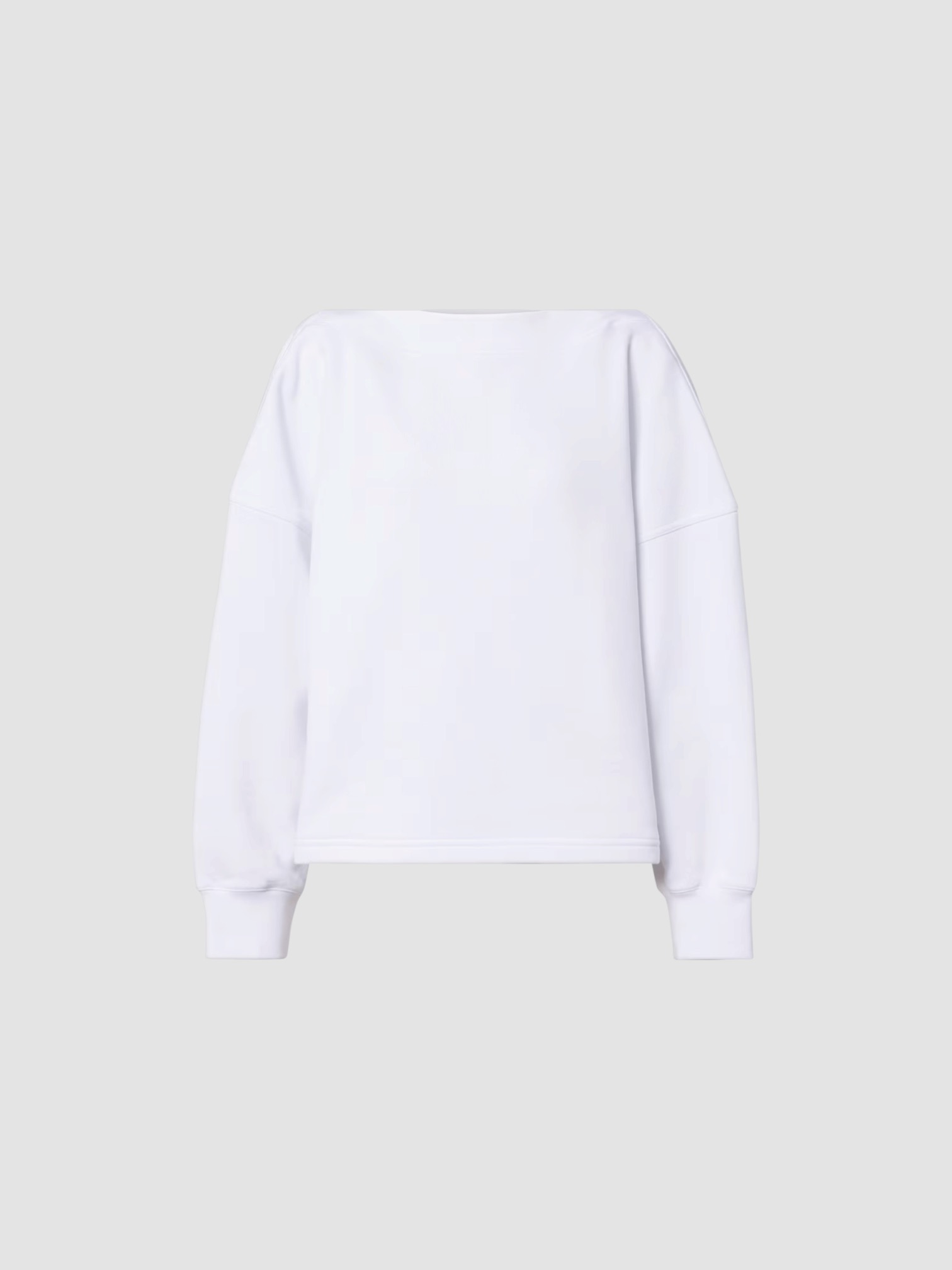 Alaïa Cotton Sweatshirt in white. Styled by Sharon Lombardo for FDV Concierge.