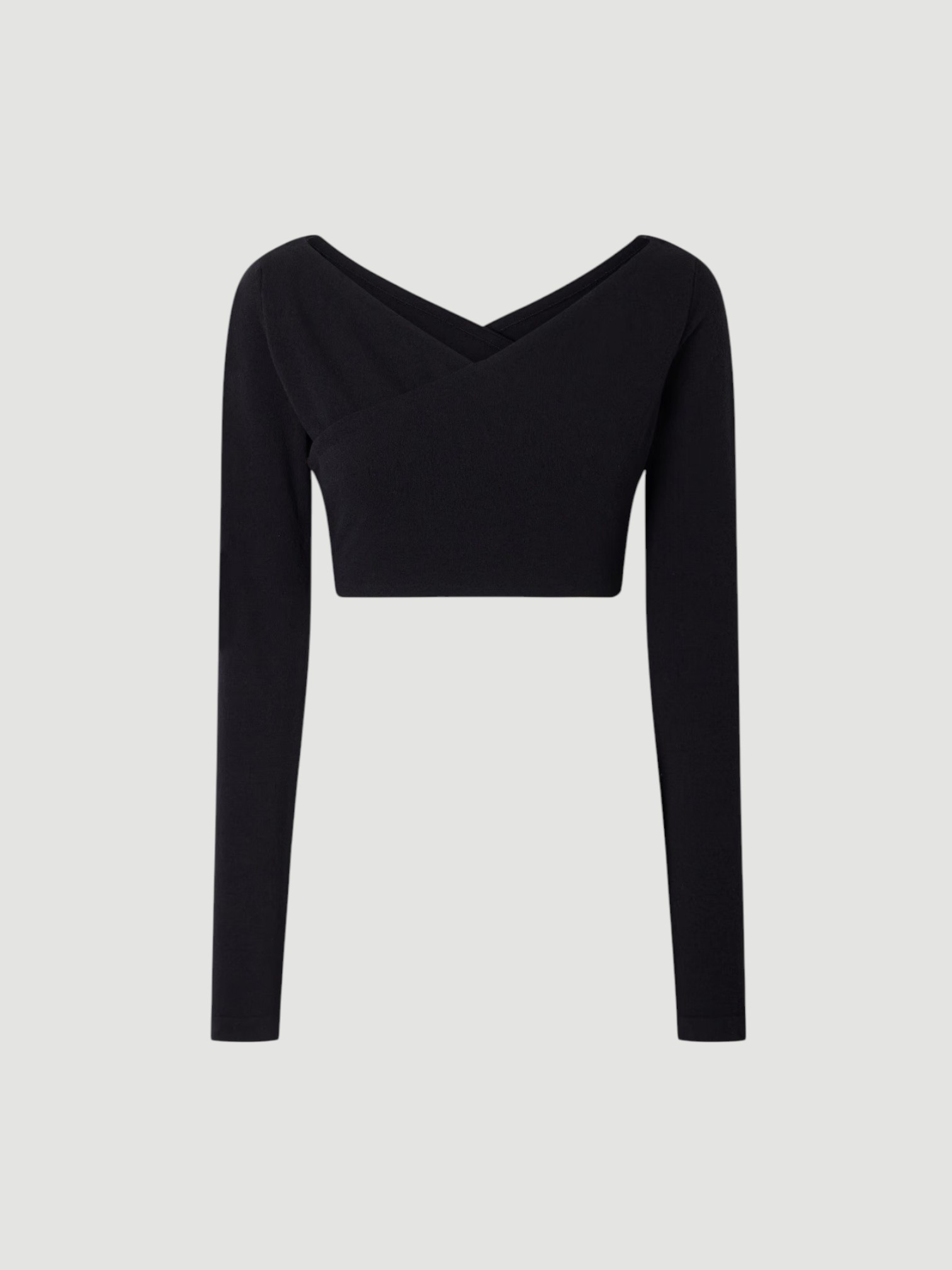 Alaïa Cotton-Blend Stretch-Crepe Cropped Top in black. Styled by Sharon Lombardo for FDV Concierge.