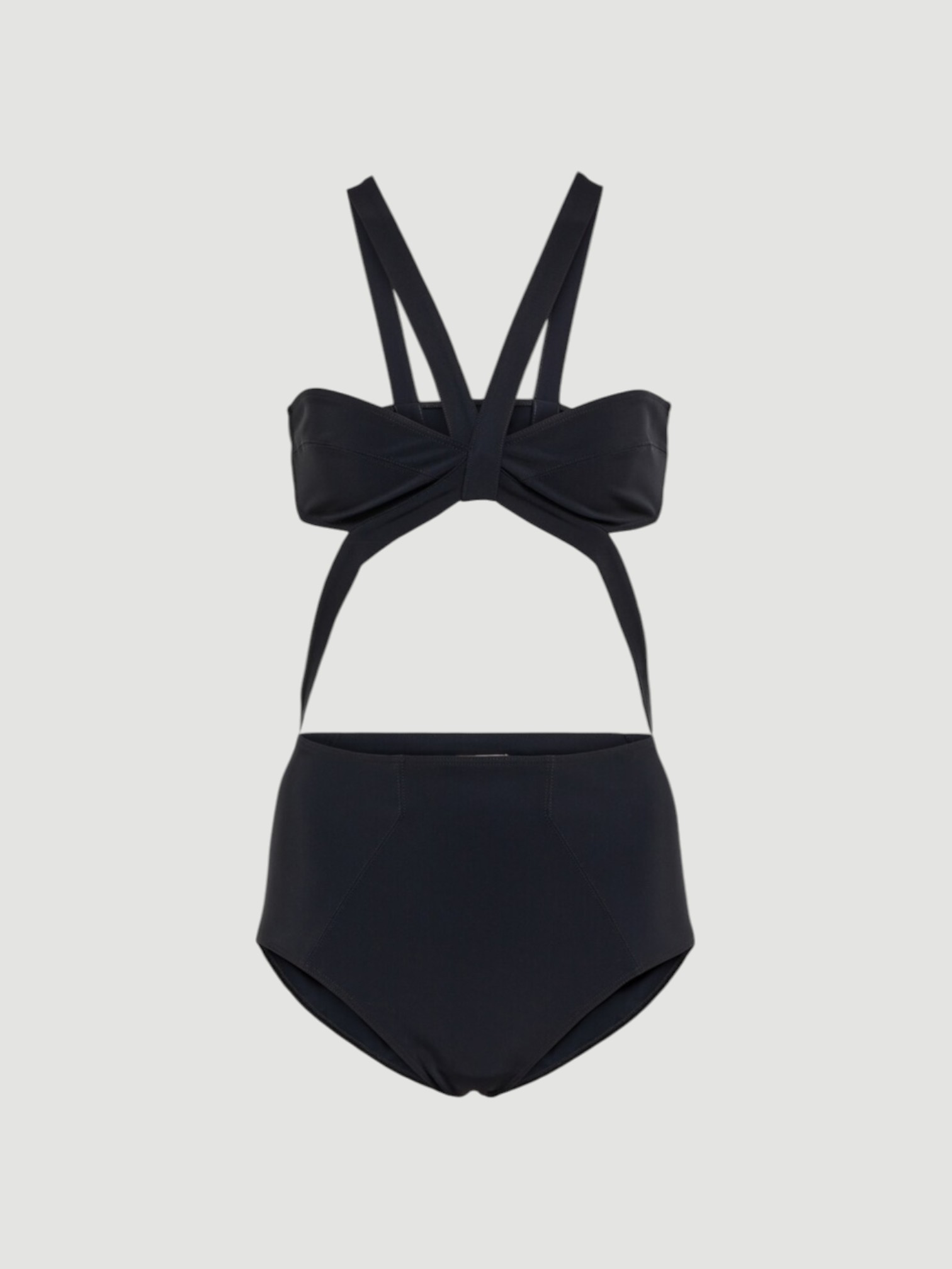 Alaïa Cut Out Swimsuit in black. Styled by Sharon Lombardo for FDV Concierge.