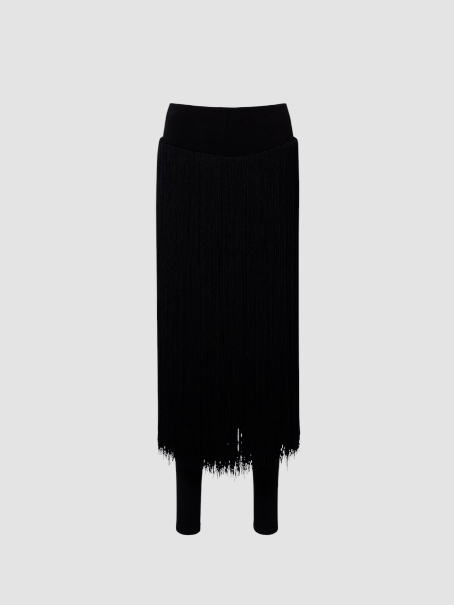 Alaïa Fringed Leggings in noir alaïa. Styled by Sharon Lombardo for FDV Concierge.