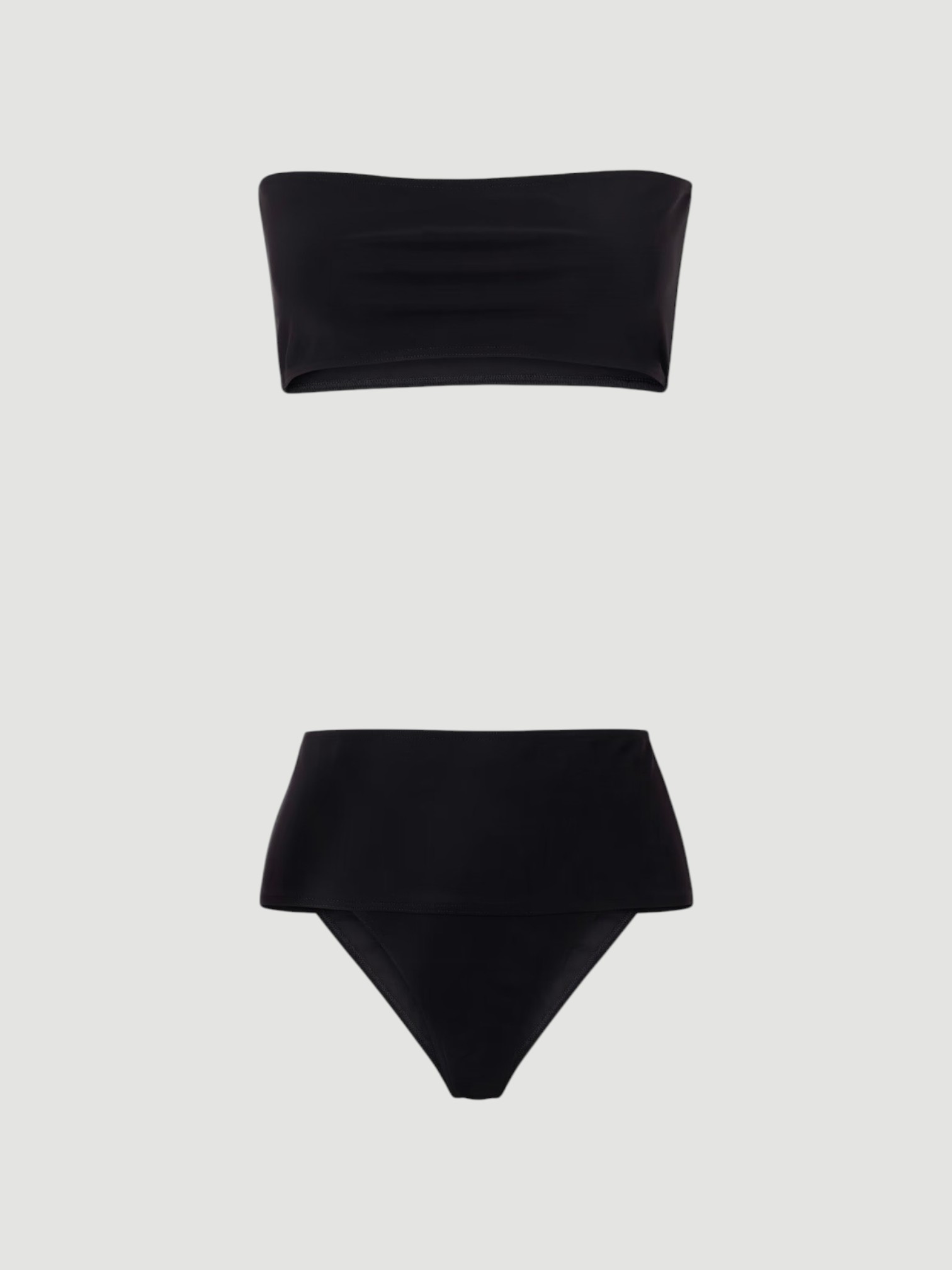 Alaïa Stretch Jersey Two-Piece Bikini in black. Styled by Sharon Lombardo for FDV Concierge.
