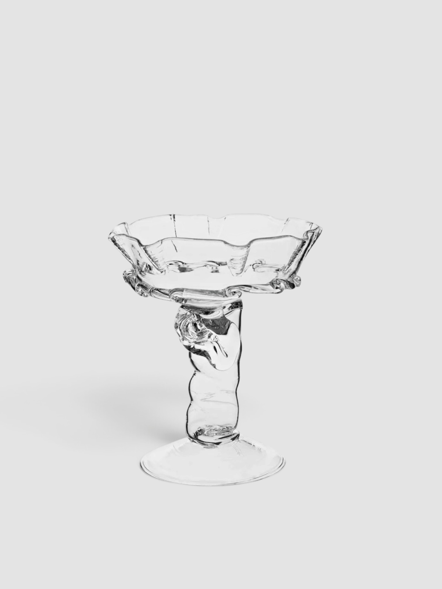 Alexander Kirkeby Small Crystal Bowl in transparent.