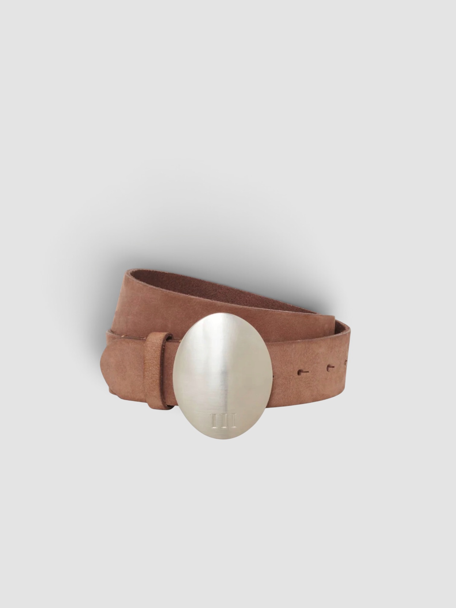 All Three Luka Leather Belt in natural.