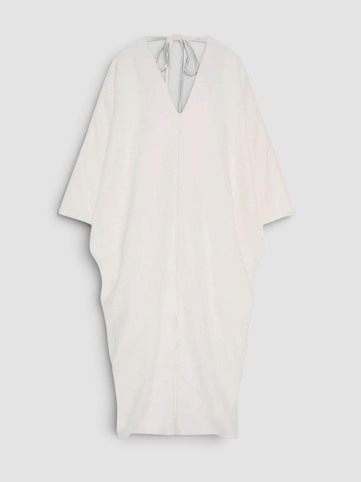 Another Tomorrow Caftan in white. Styled by Sharon Lombardo for FDV Concierge.