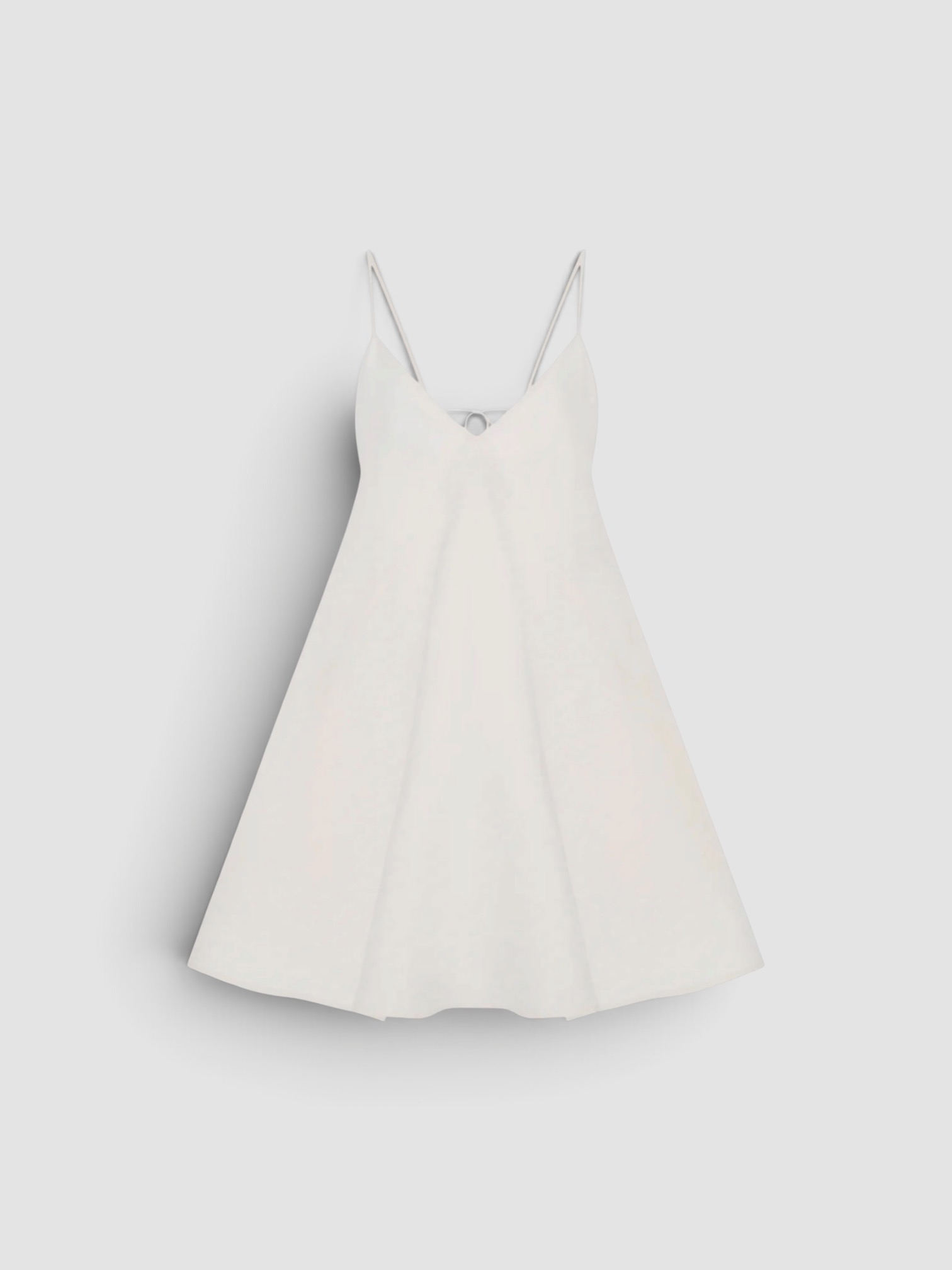 Another Tomorrow Flare Sun Dress in white. Styled by Sharon Lombardo for FDV Concierge.