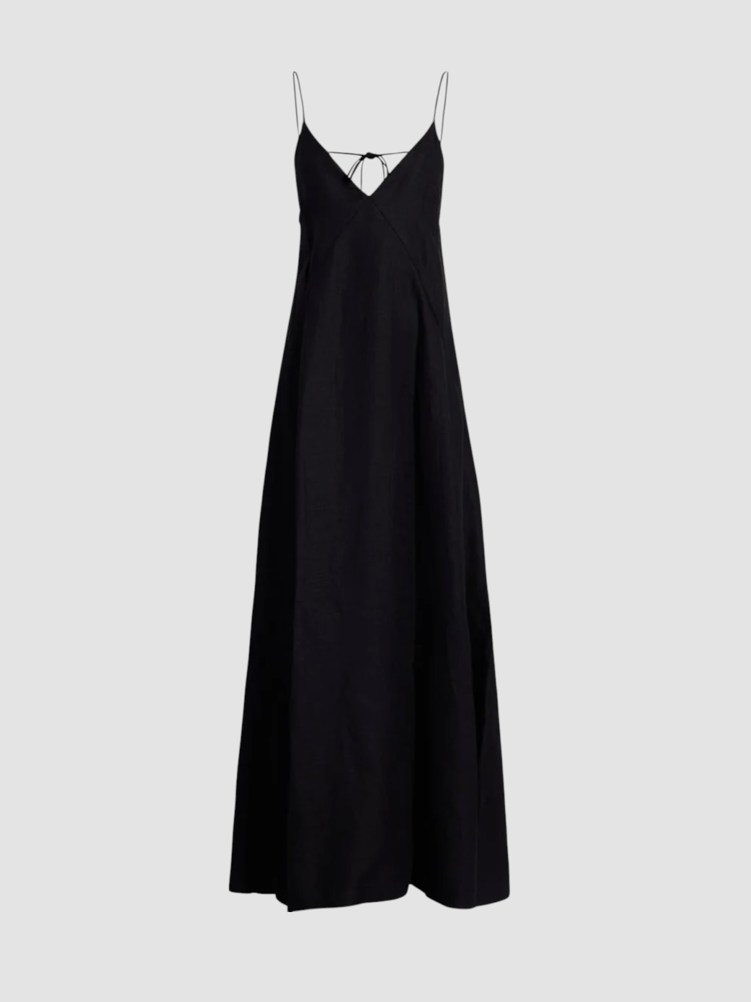 Another Tomorrow Seamed Slip Dress in black. Styled by Sharon Lombardo for FDV Concierge.