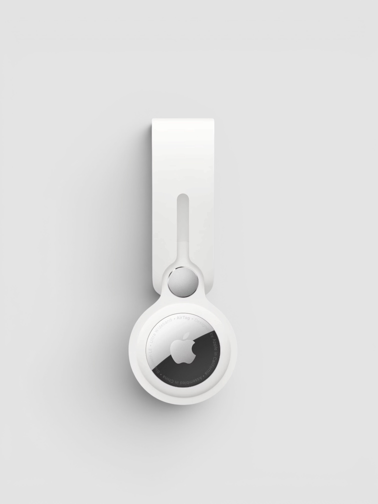 Apple AirTag Loop in white.