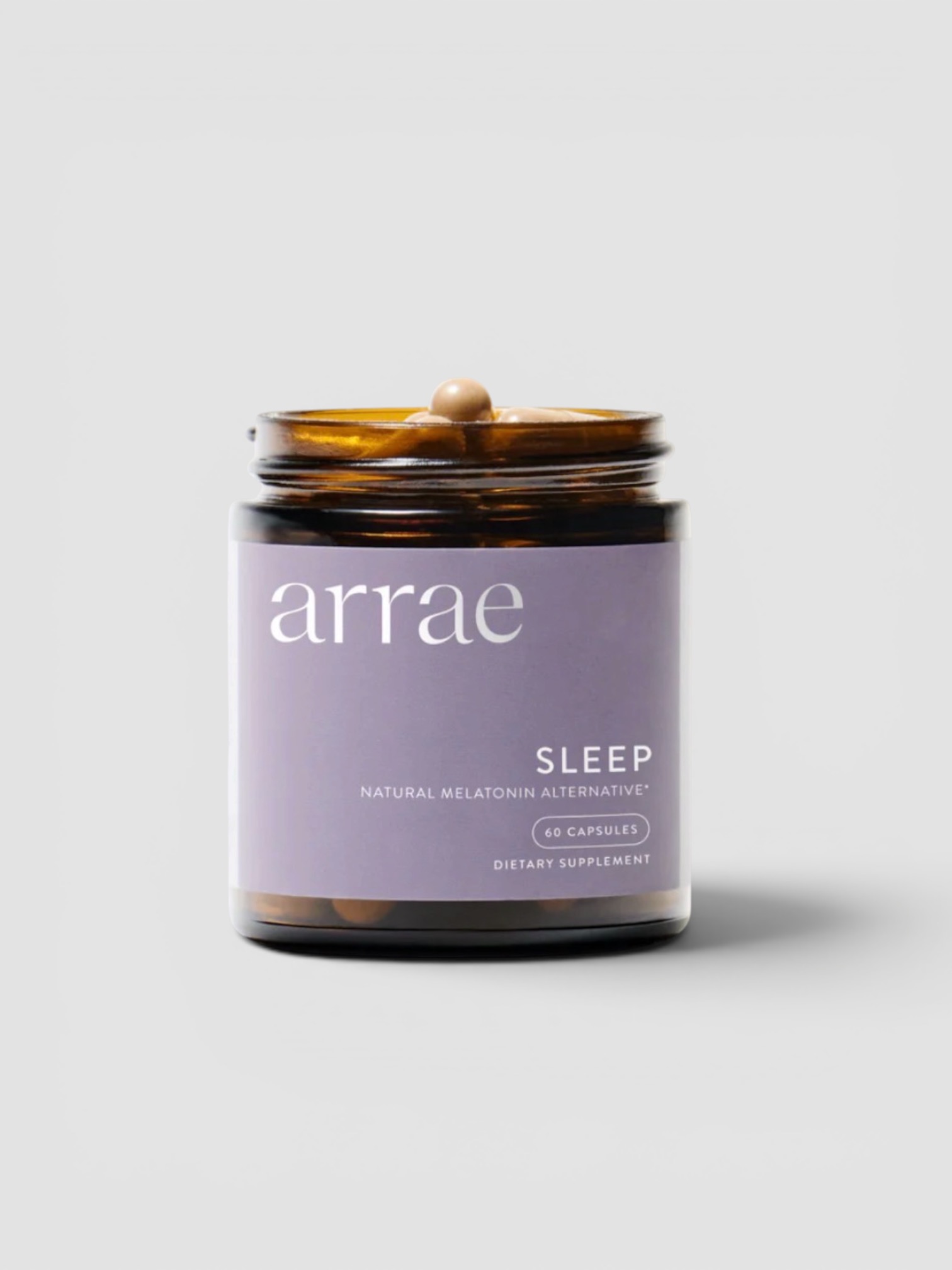 Arrae Sleep Supplements in amber.
