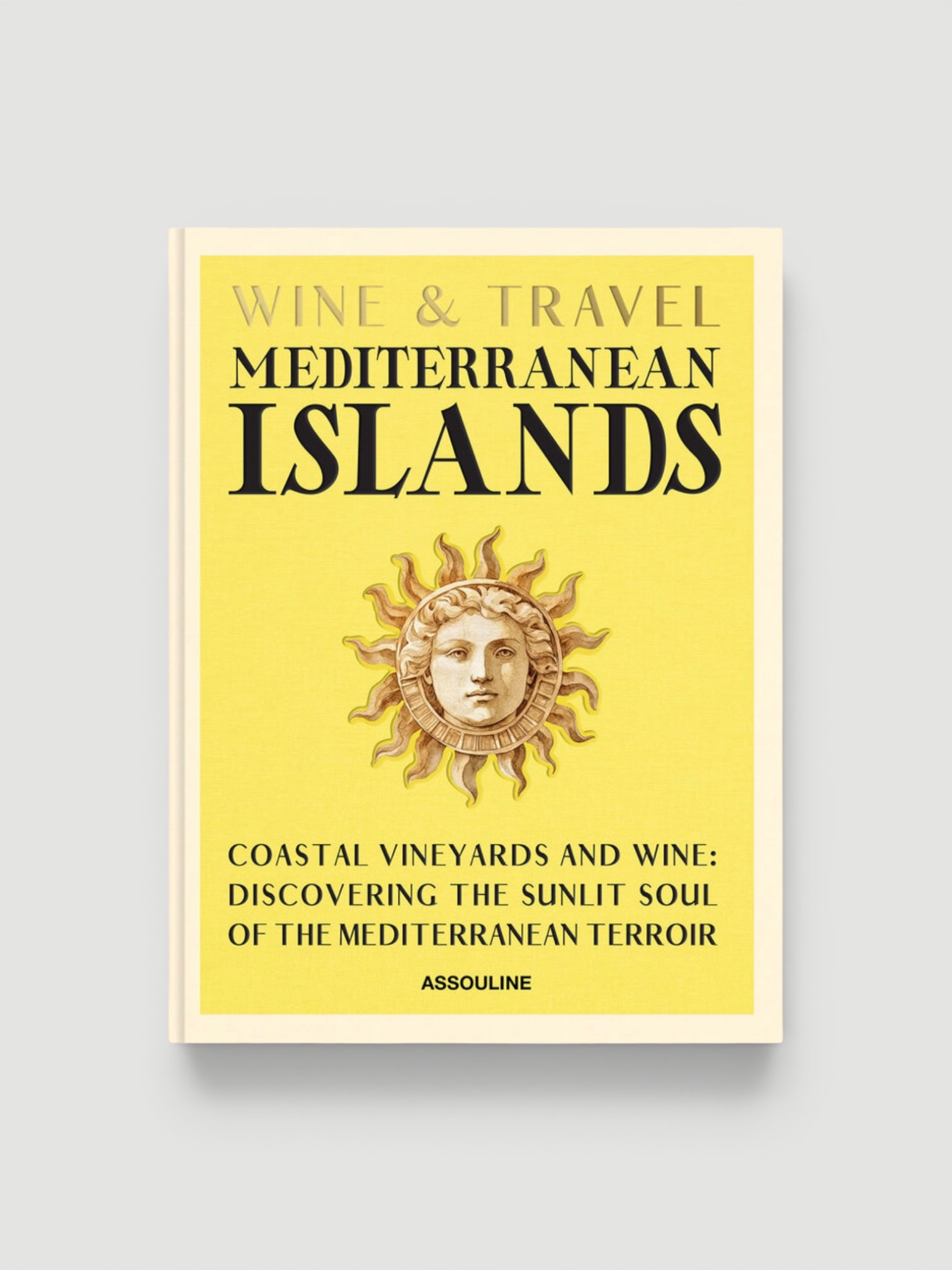 Assouline Wine & Travel: Mediterranean Islands in yellow.