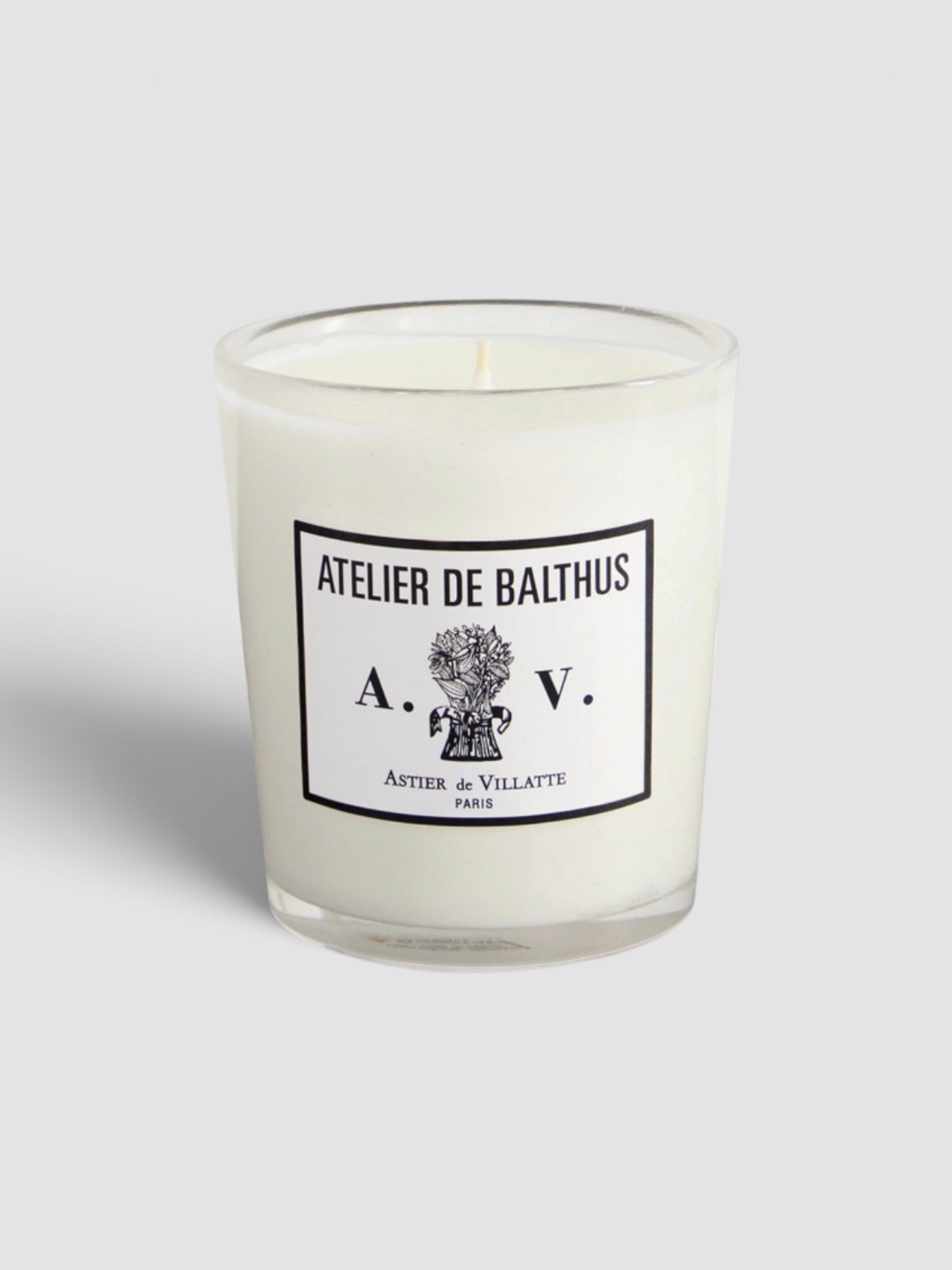 Astier de Villatte Atelier de Balthus Scented Candle, 260g in white.