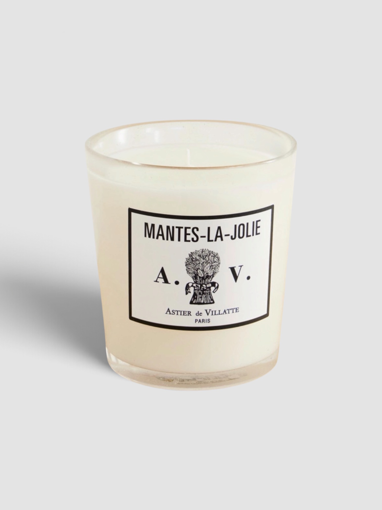 Astier de Villatte Mantes-la-Jolie Scented Candle, 260g in white.