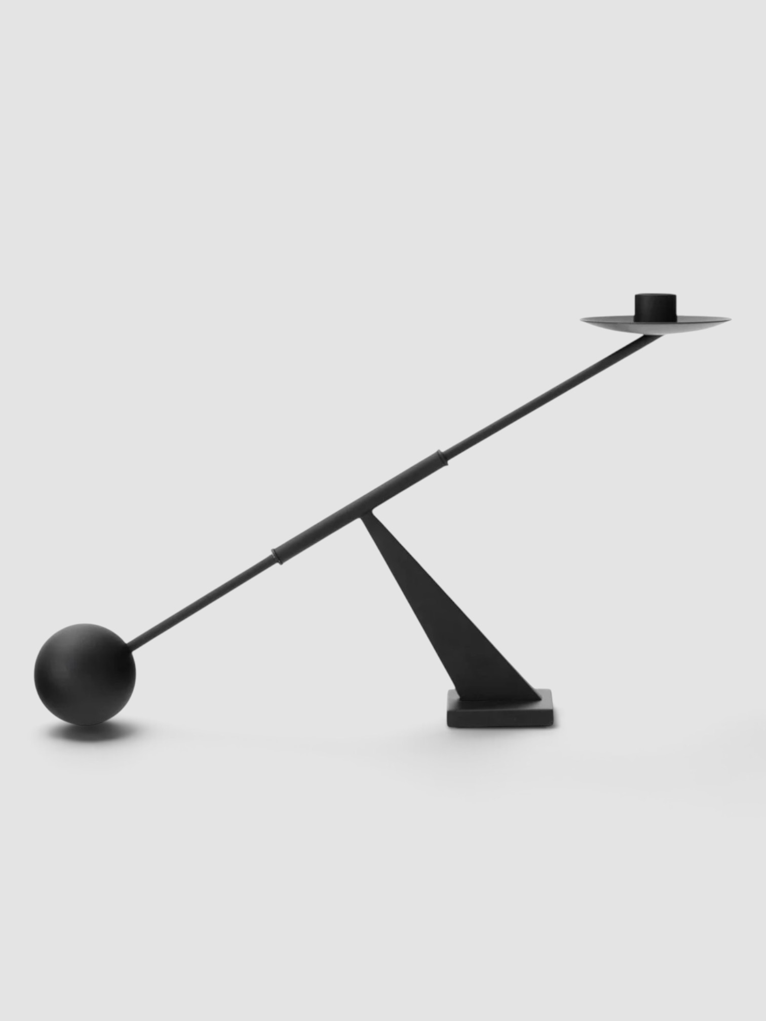 Audo Copenhagen Interconnect Candle Holder, Small in black.