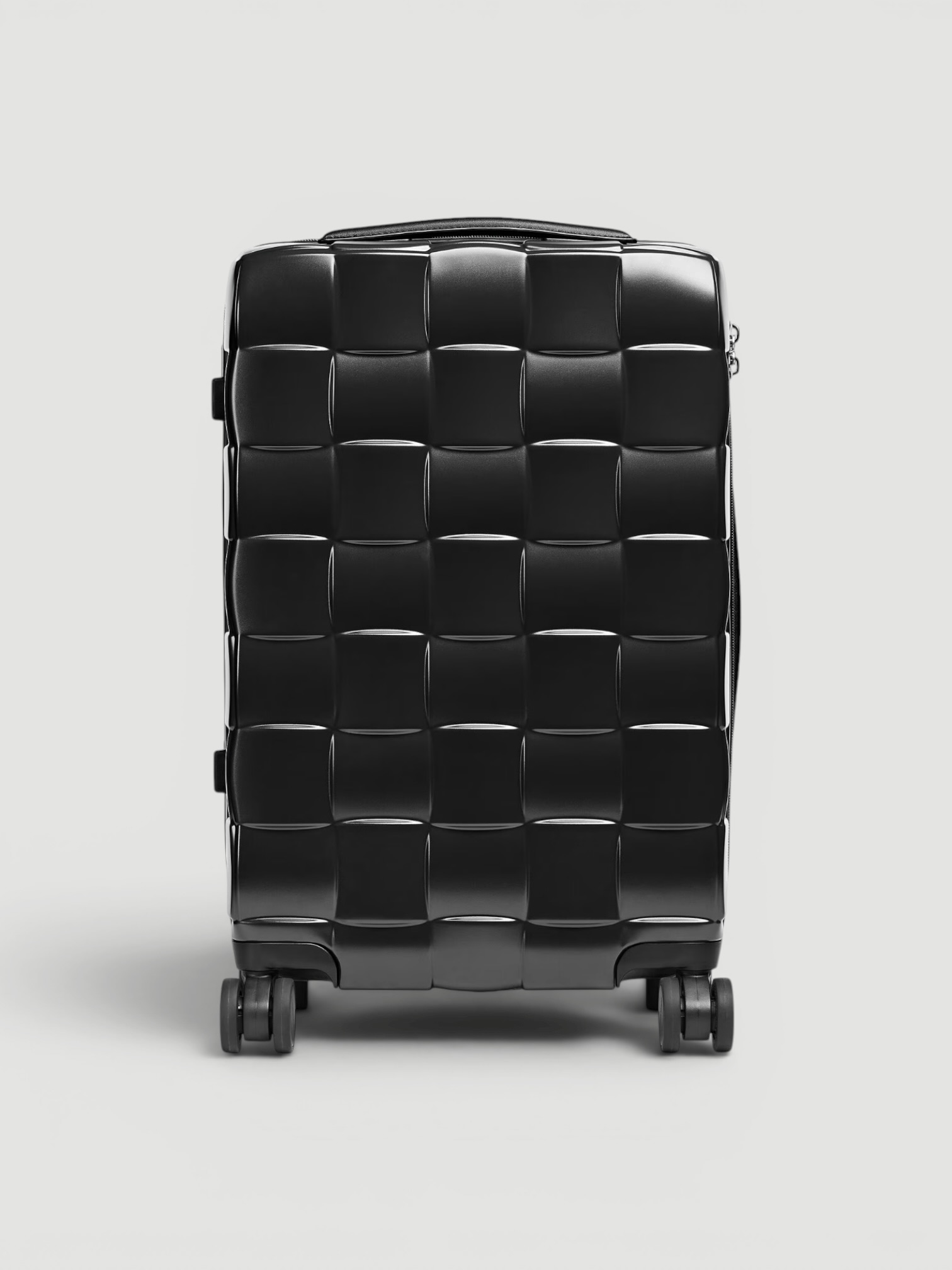 Bottega Veneta Odyssey Cabin Suitcase in black.