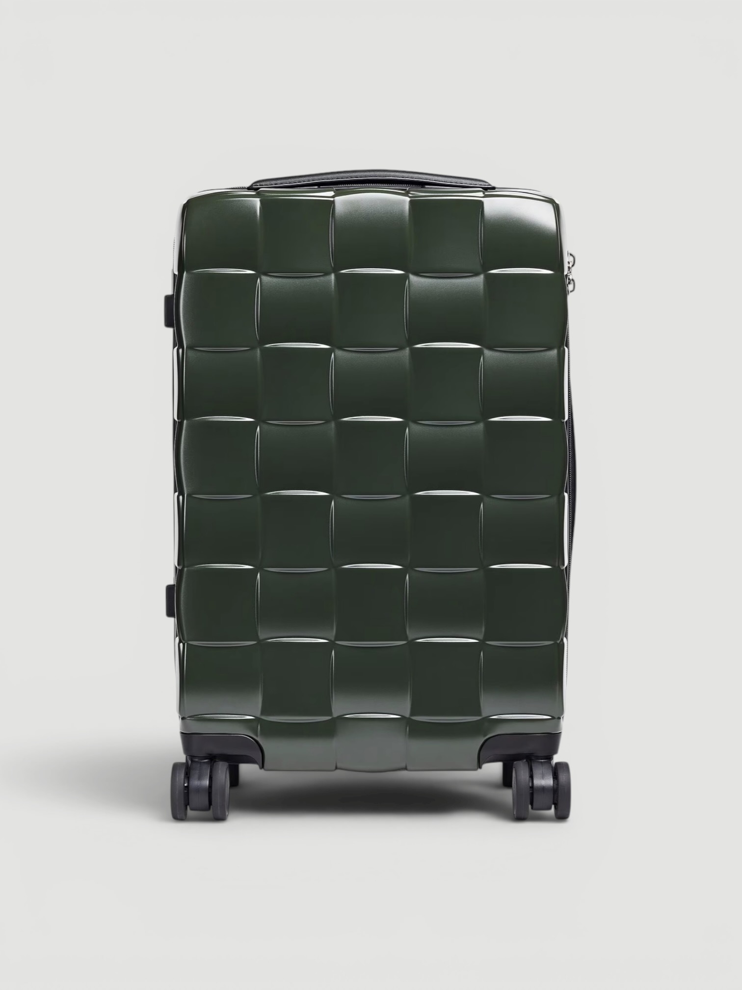 Bottega Veneta Odyssey Cabin Suitcase in seaweed.