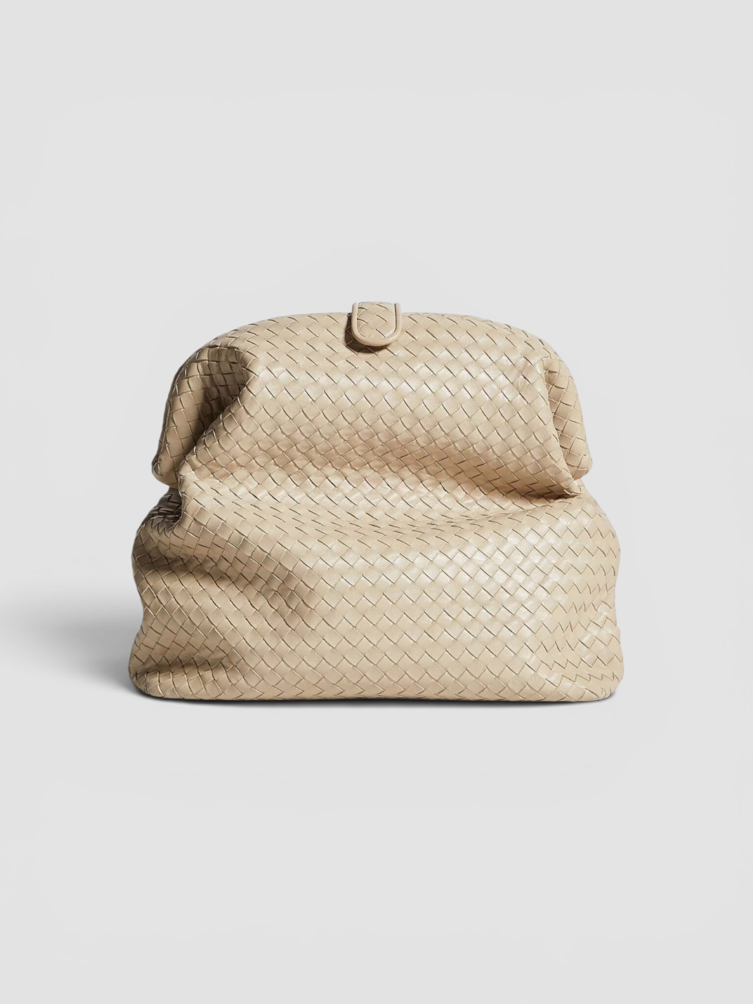 Bottega Veneta Lauren 1980 Alto in ecru, worn with HEIRLOME Monica Dress. Styled by Sharon Lombardo for FDV Concierge.