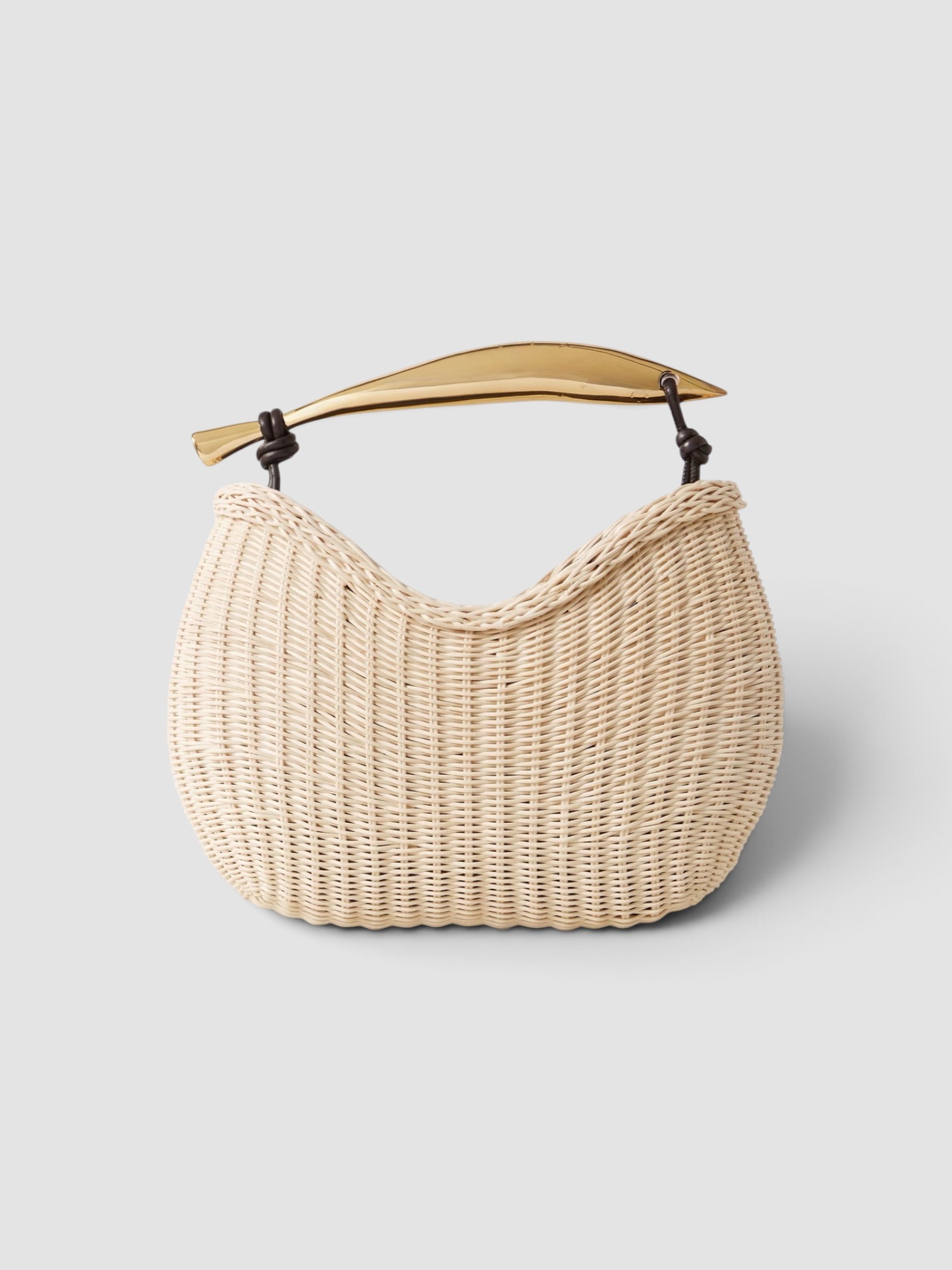 Bottega Veneta Sardine Small Leather-Trimmed Raffia Tote in beige, worn with HEIRLOME Monica Dress. Styled by Sharon Lombardo for FDV Concierge.