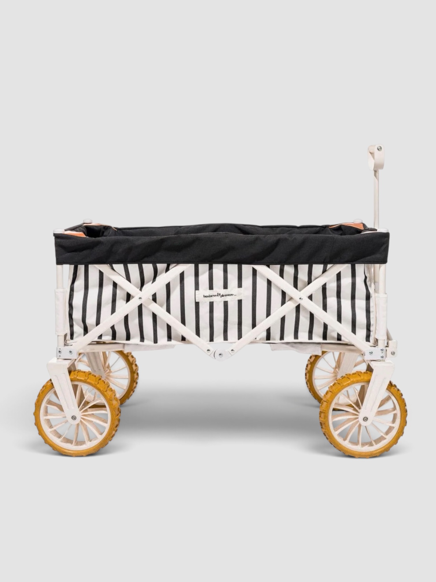 Business & Pleasure Co. The Beach Cart in Monaco Black Stripe in monaco black stripe.