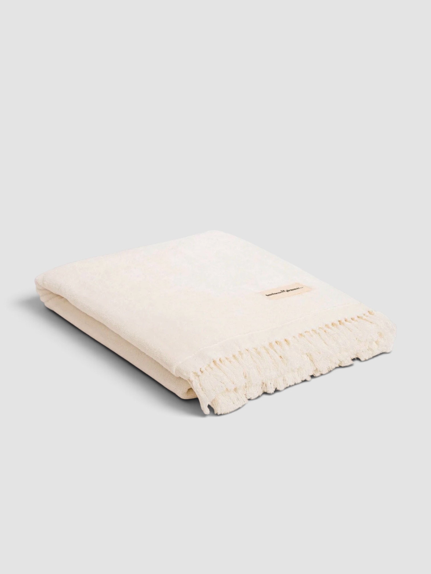 Business & Pleasure Co. Beach Towel in Cream in cream.