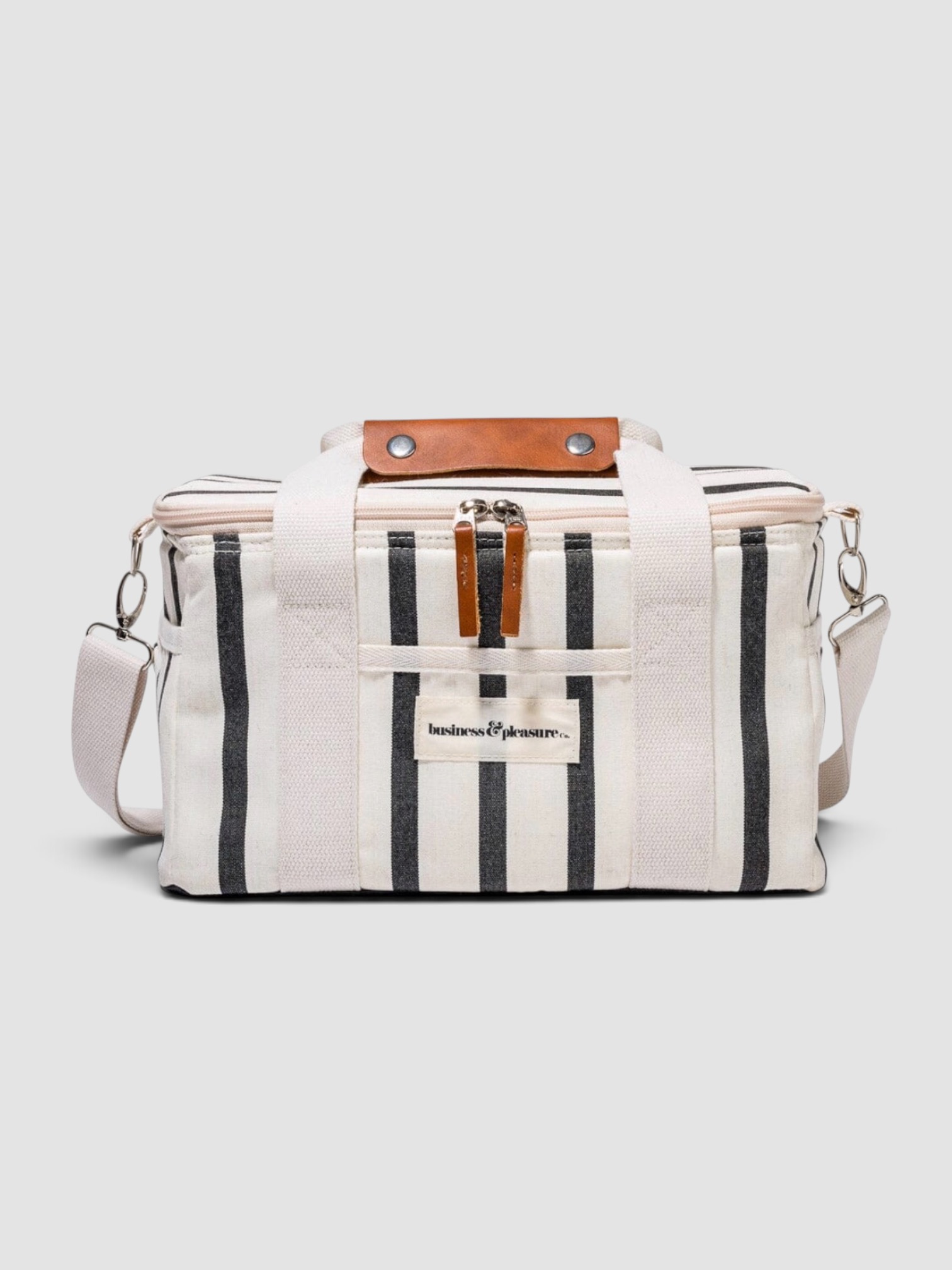 Business & Pleasure Co. The Premium Cooler Bag in Monaco Black Stripe in monaco black stripe.
