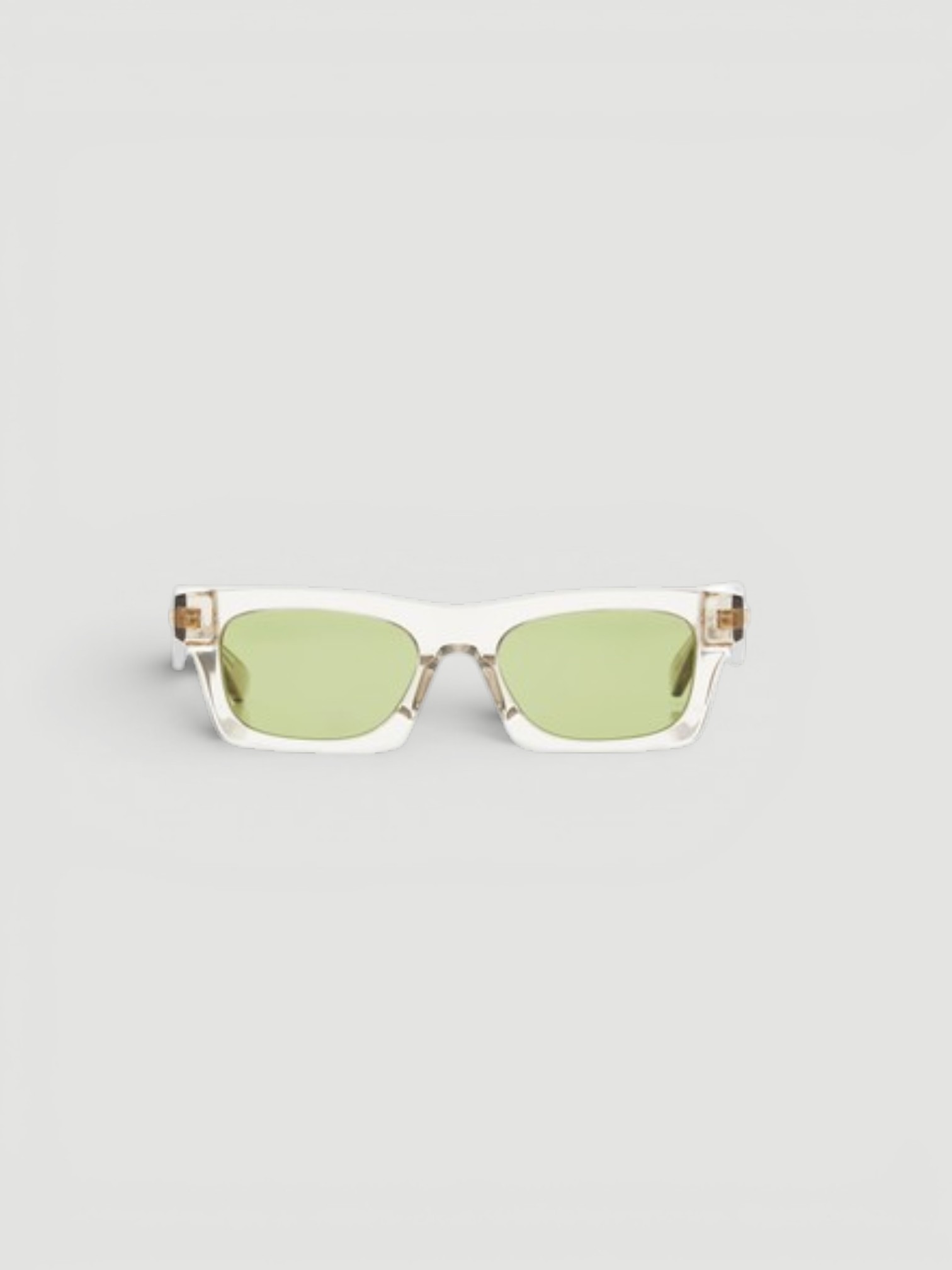Bottega Veneta Square-Frame Acetate Sunglasses in ivory.