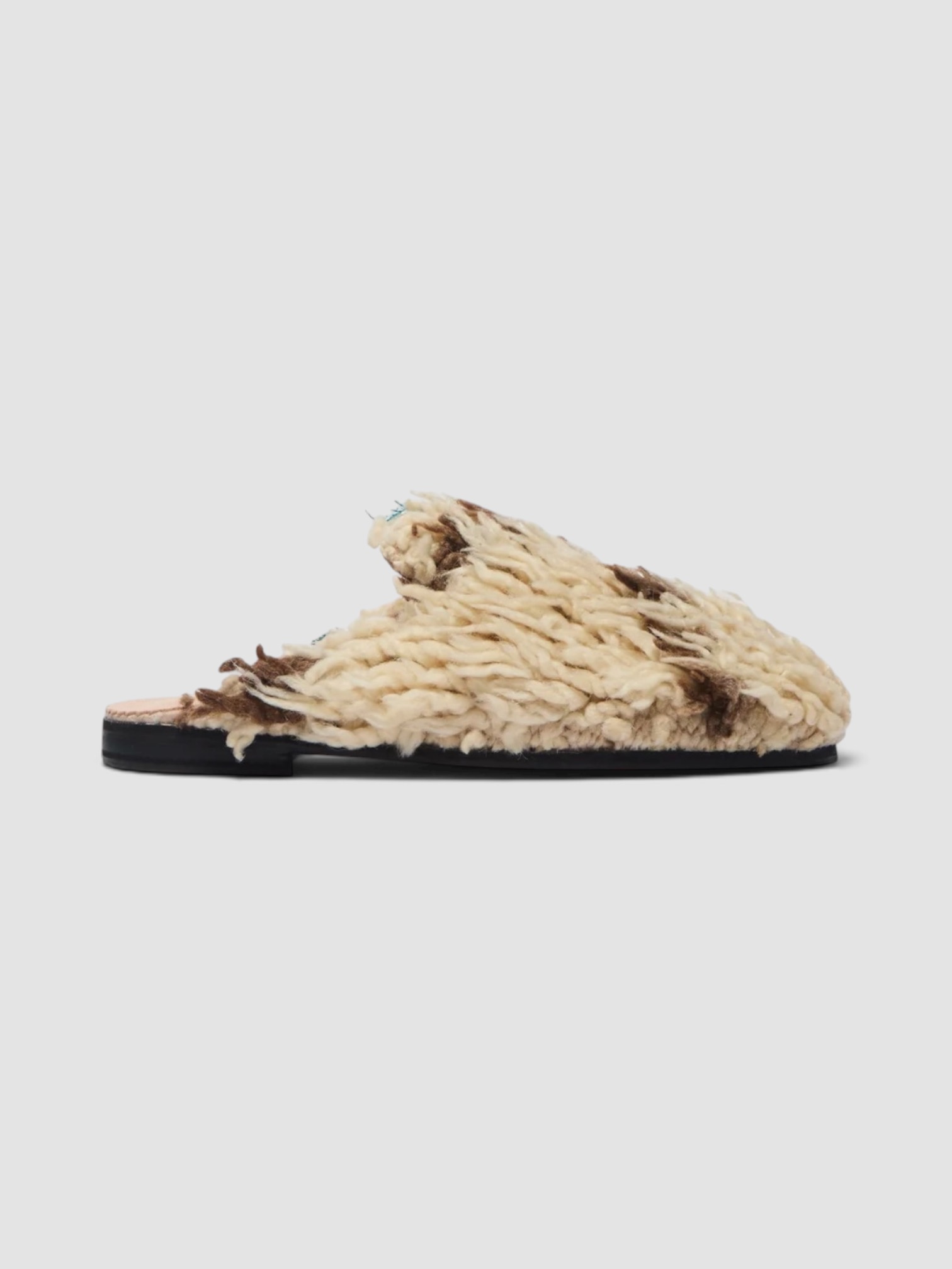 Calla Niki Babouche Slippers in cream/brown.