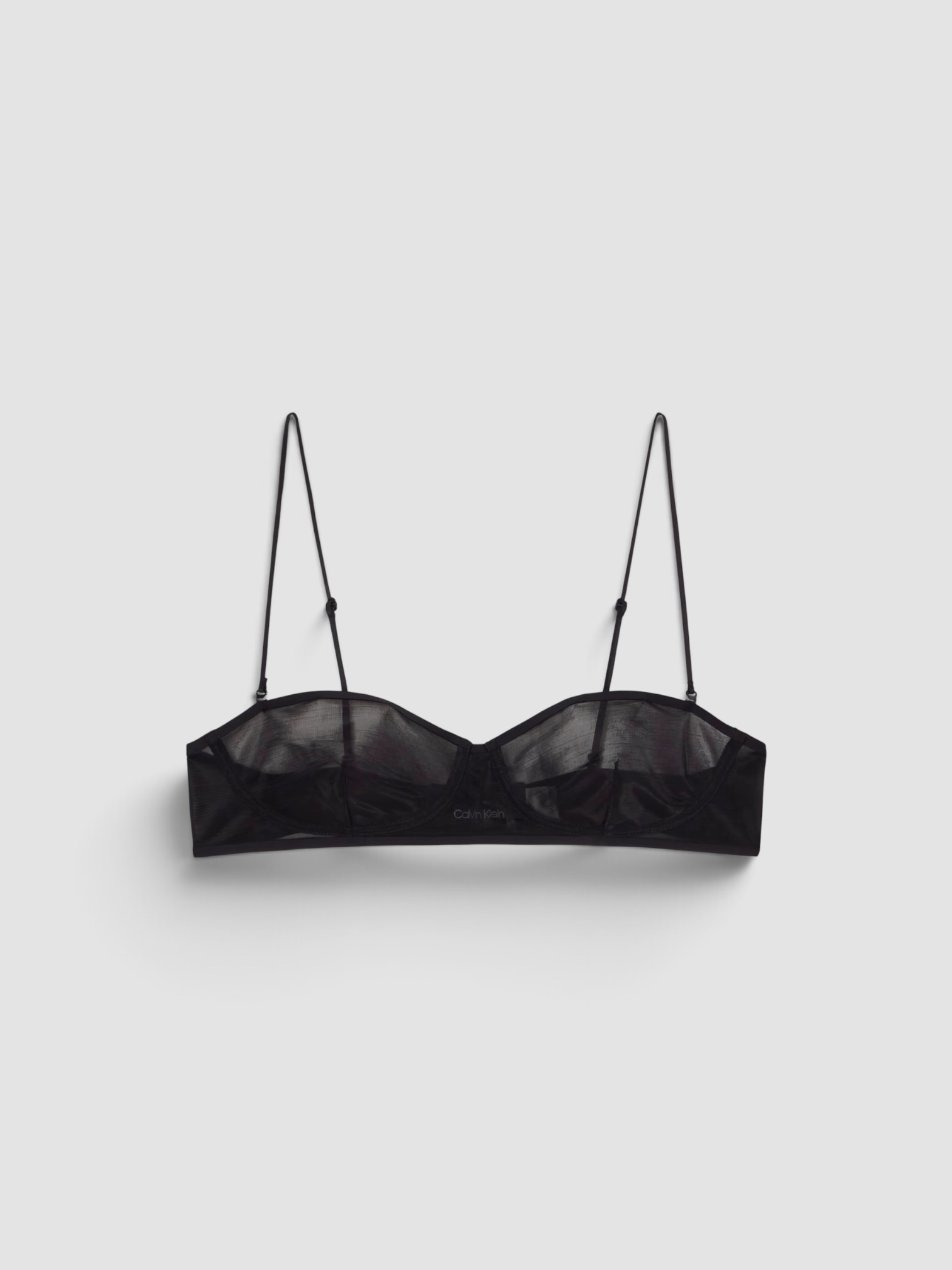 Calvin Klein Collection Alden Balconette Bra in black, worn with Calvin Klein Collection Jessica Briefs. Styled by Sharon Lombardo for FDV Concierge.