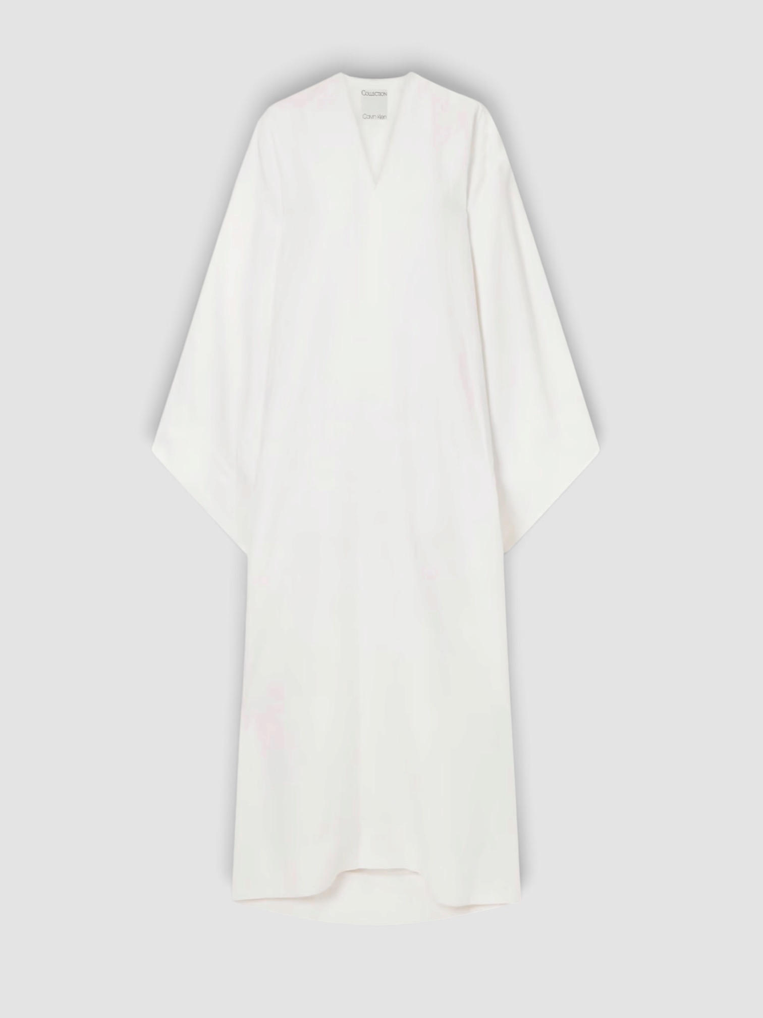 Calvin Klein Collection Blake Cotton Maxi Dress in white. Styled by Sharon Lombardo for FDV Concierge.