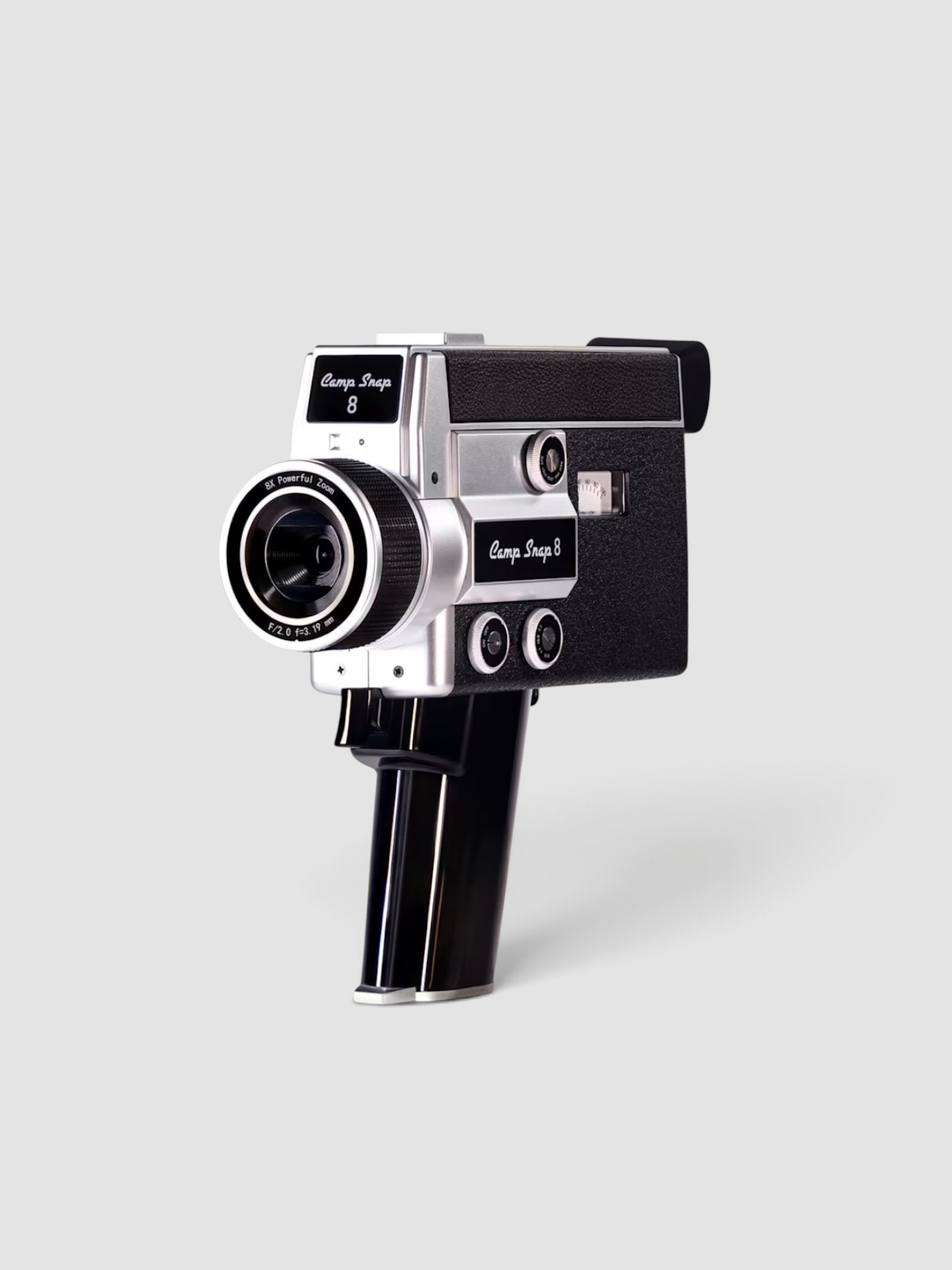 Camp Snap CS8 Point and Shoot Video Camera in black/silver.