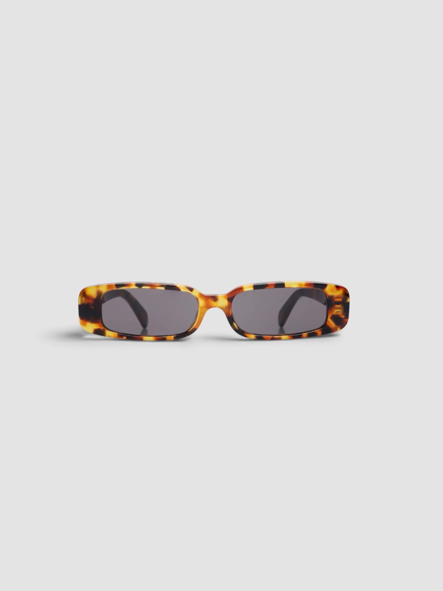 Celine Eyewear Celine 3 Dots Rectangular Sunglasses in brown.