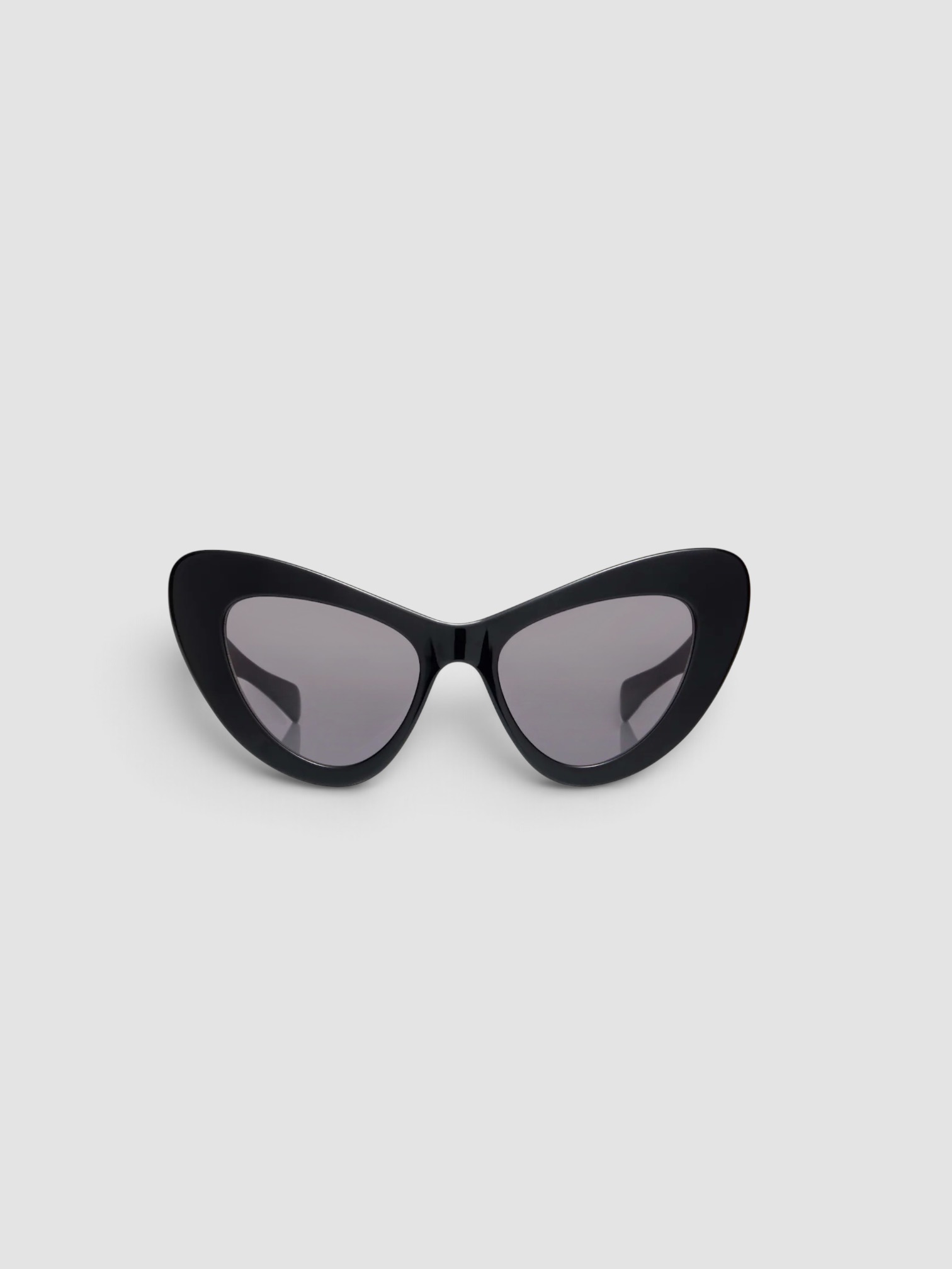 Celine Eyewear Triomphe Mini Cat-Eye Sunglasses in black.