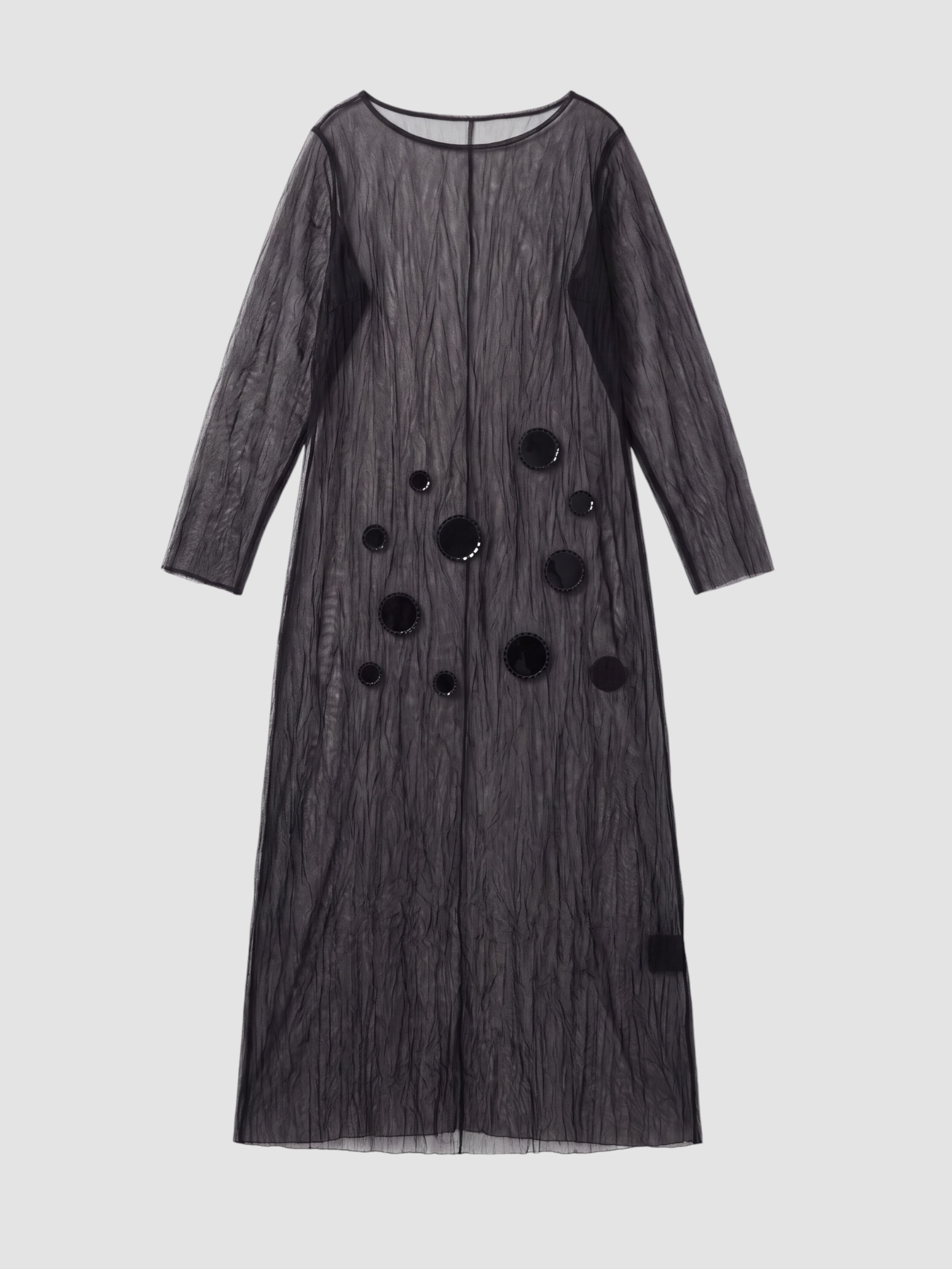 Chan Luu Ghost Crinkle Mesh Overlay in black. Styled by Sharon Lombardo for FDV Concierge.