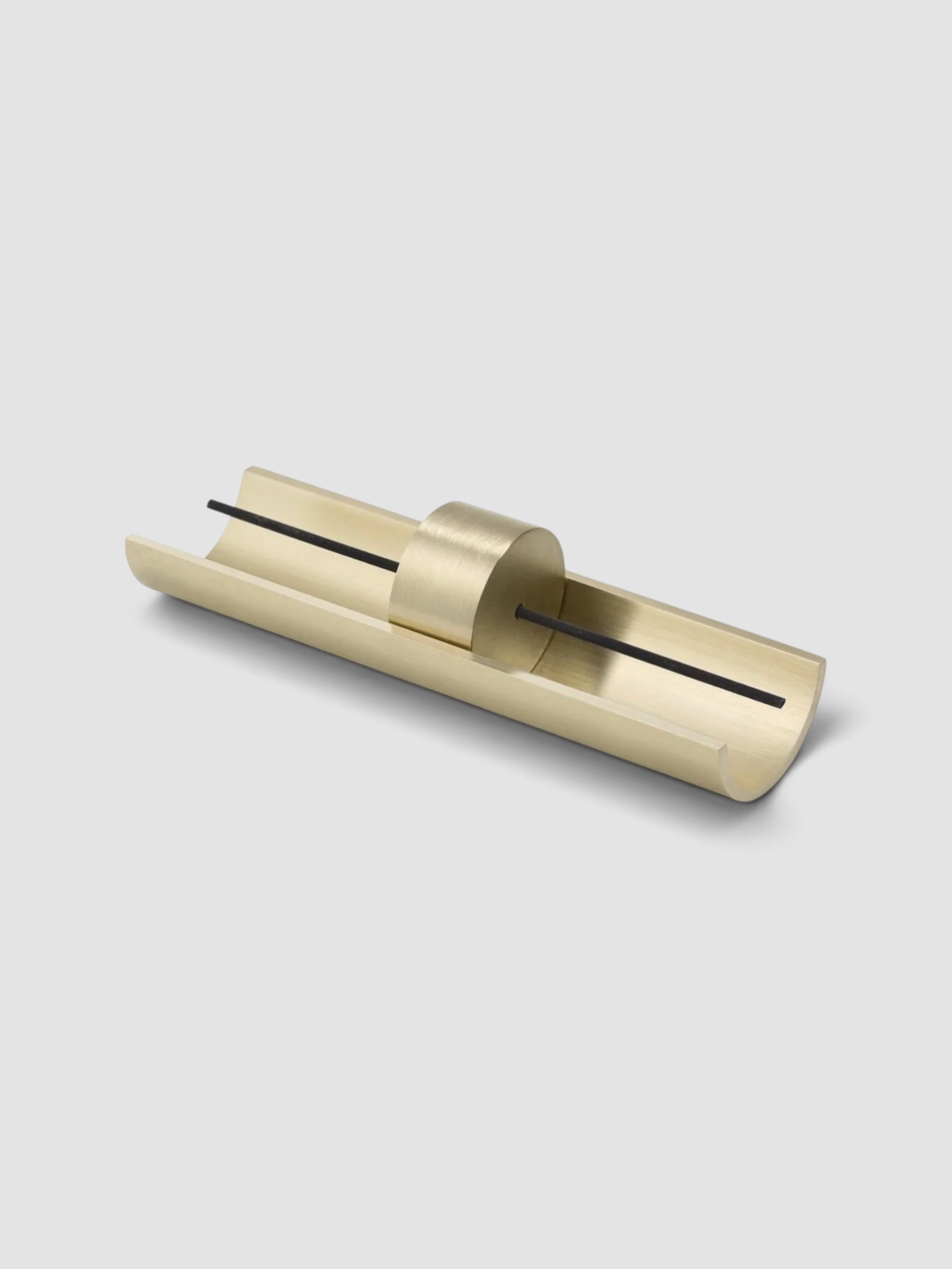Cinnamon Projects Brass Circa Incense Burner in brass.