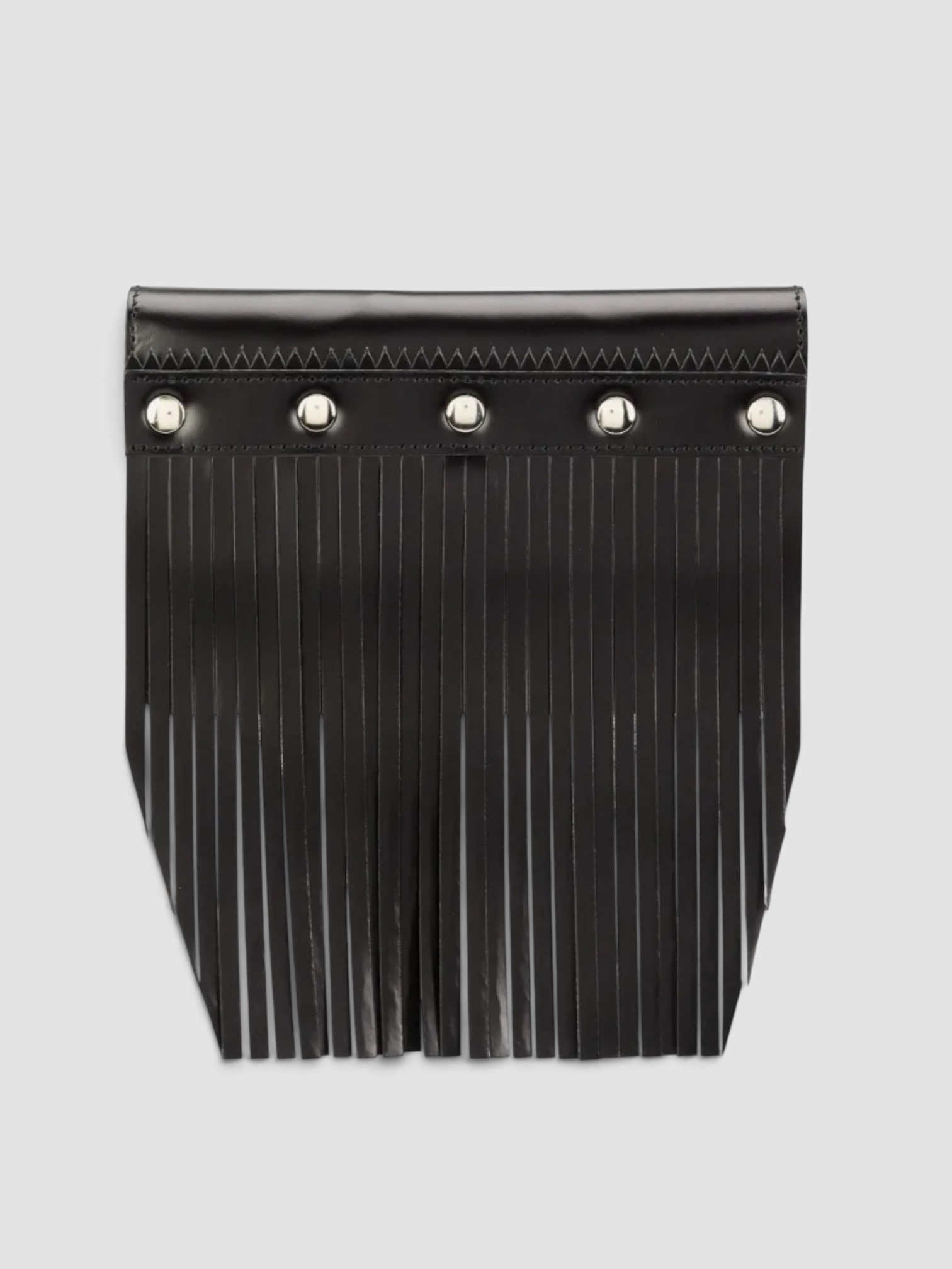 Comme des Garçons Wallet Fringed Wallet in black.